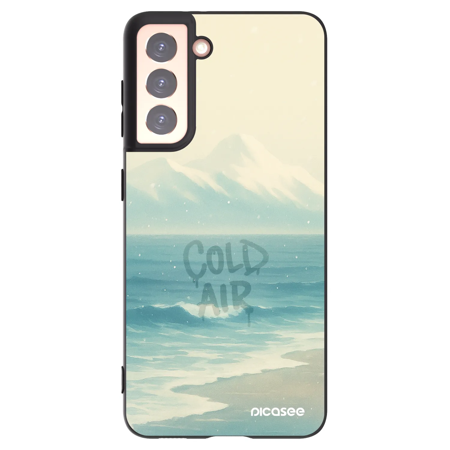 Picasee husă neagră din silicon pentru Samsung Galaxy S21 5G G991B - COLD AIR