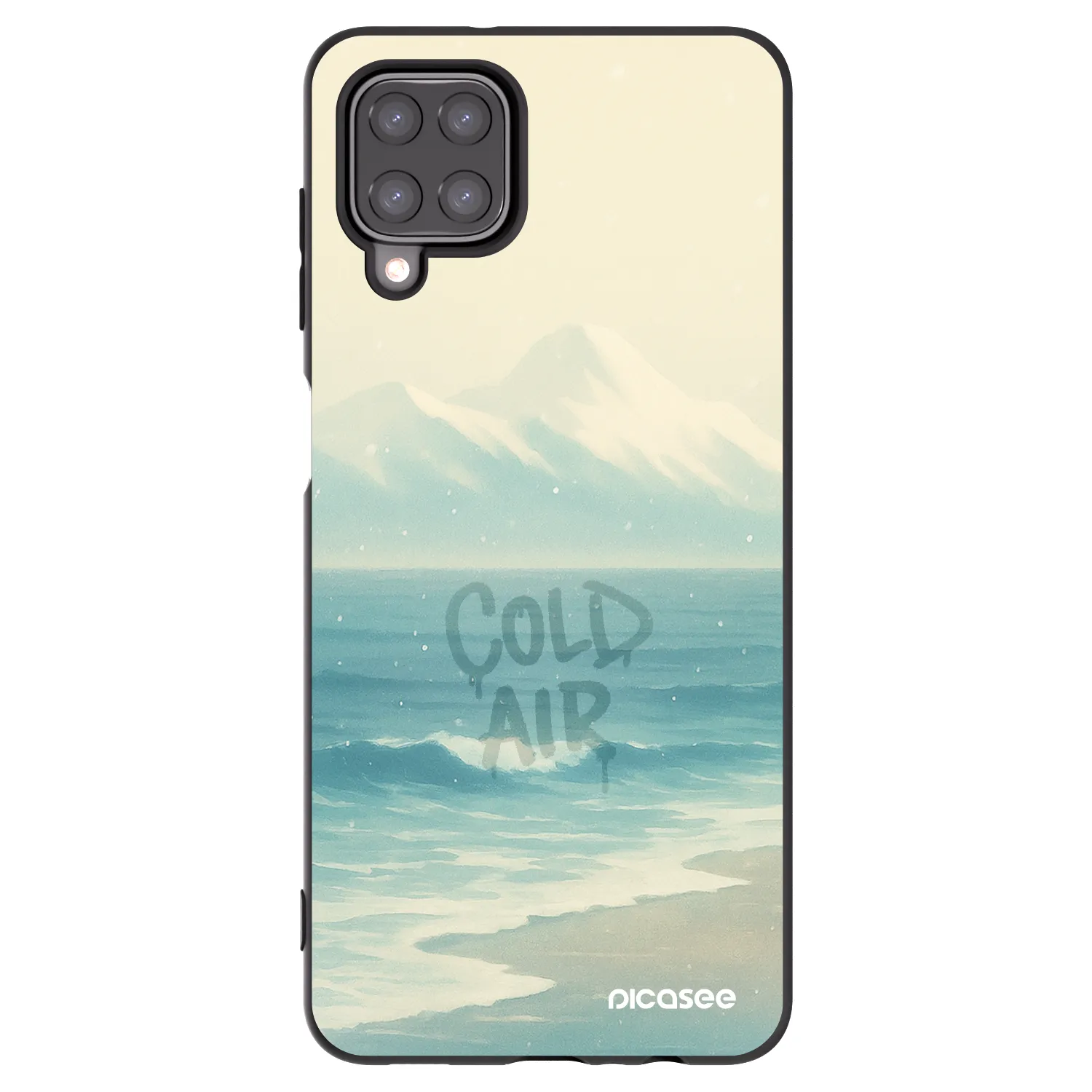 Picasee husă neagră din silicon pentru Samsung Galaxy A12 A125F - COLD AIR