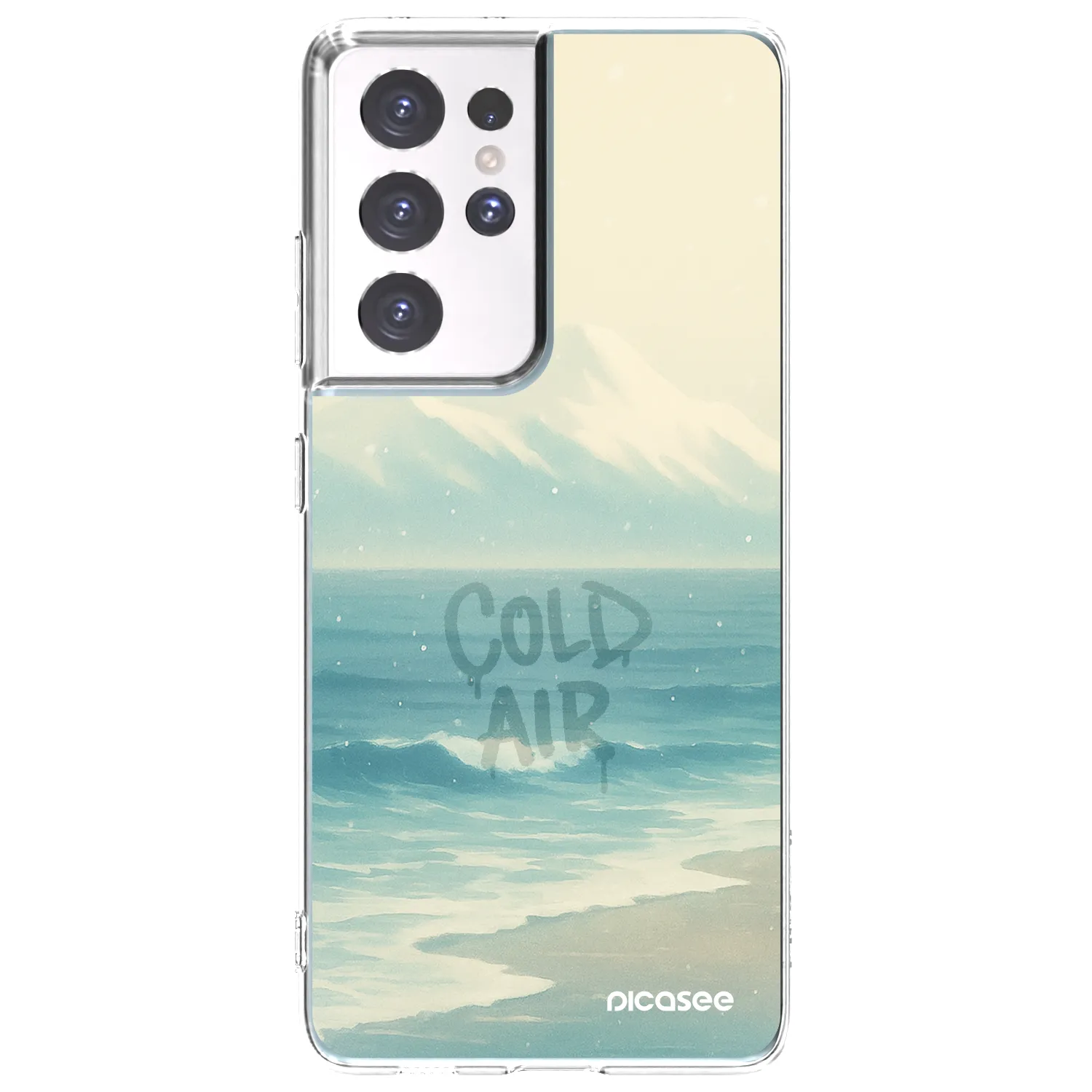 Picasee husă transparentă din silicon pentru Samsung Galaxy S21 Ultra 5G G998B - COLD AIR