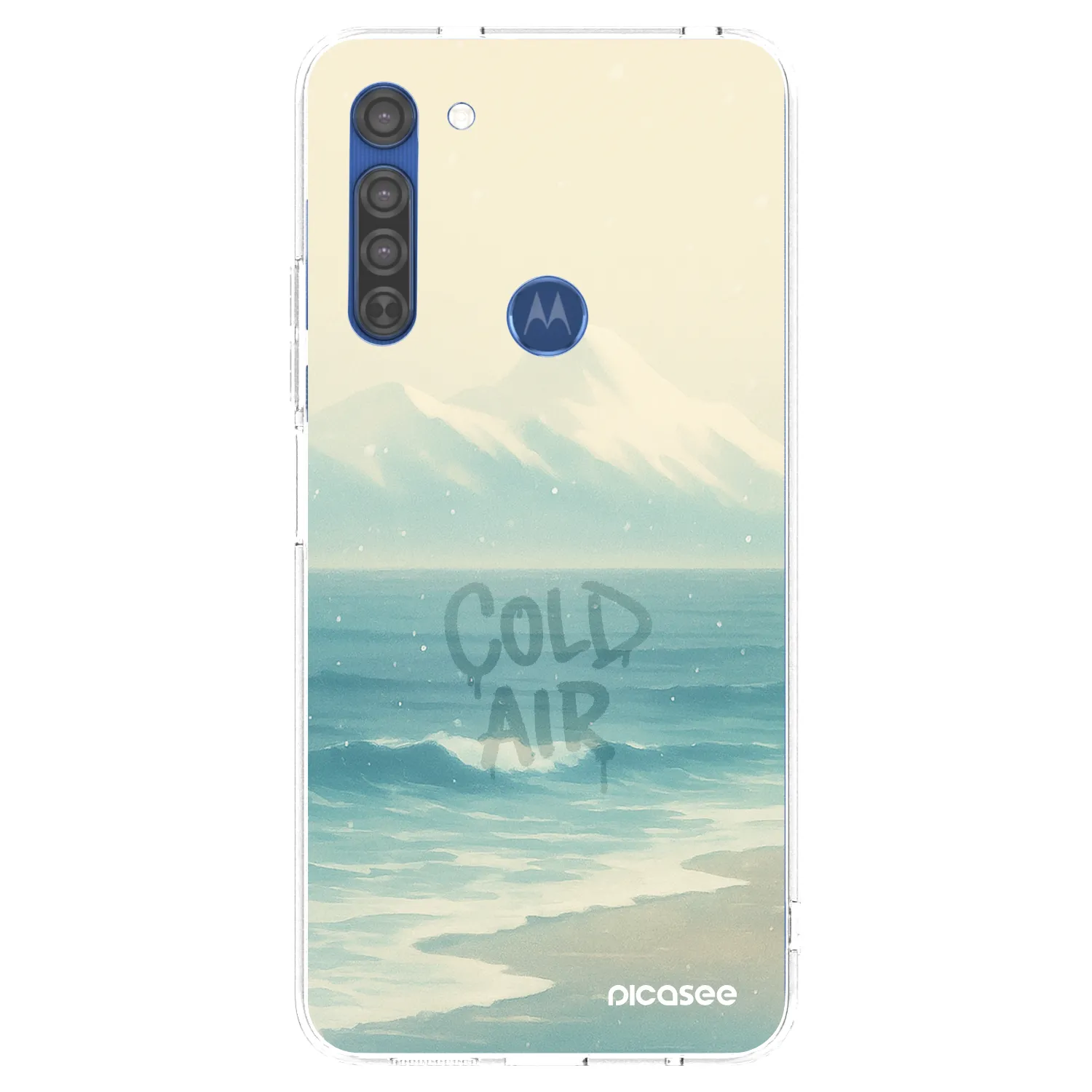 Picasee husă transparentă din silicon pentru Motorola Moto G8 - COLD AIR