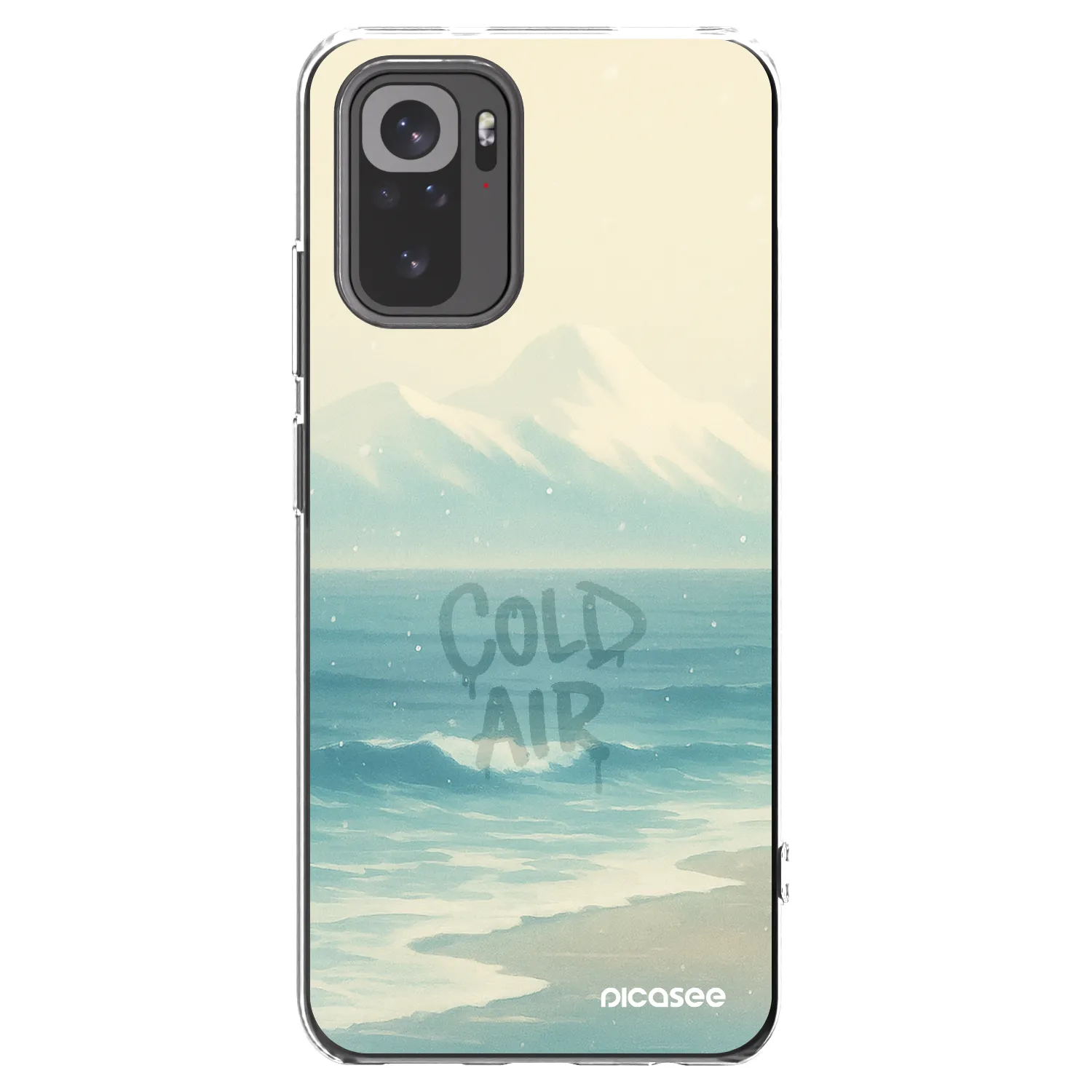 Picasee husă transparentă din silicon pentru Xiaomi Redmi Note 10 - COLD AIR