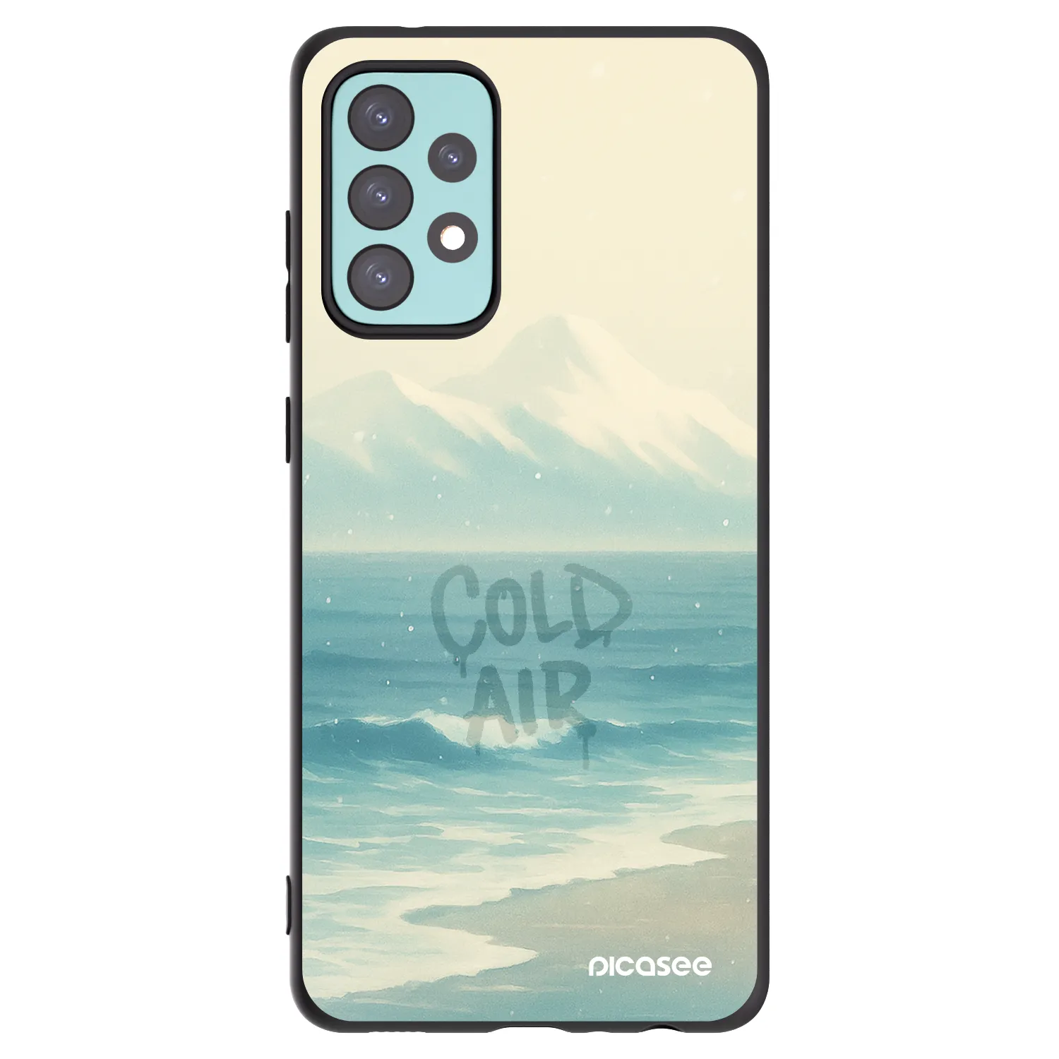 Picasee husă neagră din silicon pentru Samsung Galaxy A72 A725F - COLD AIR