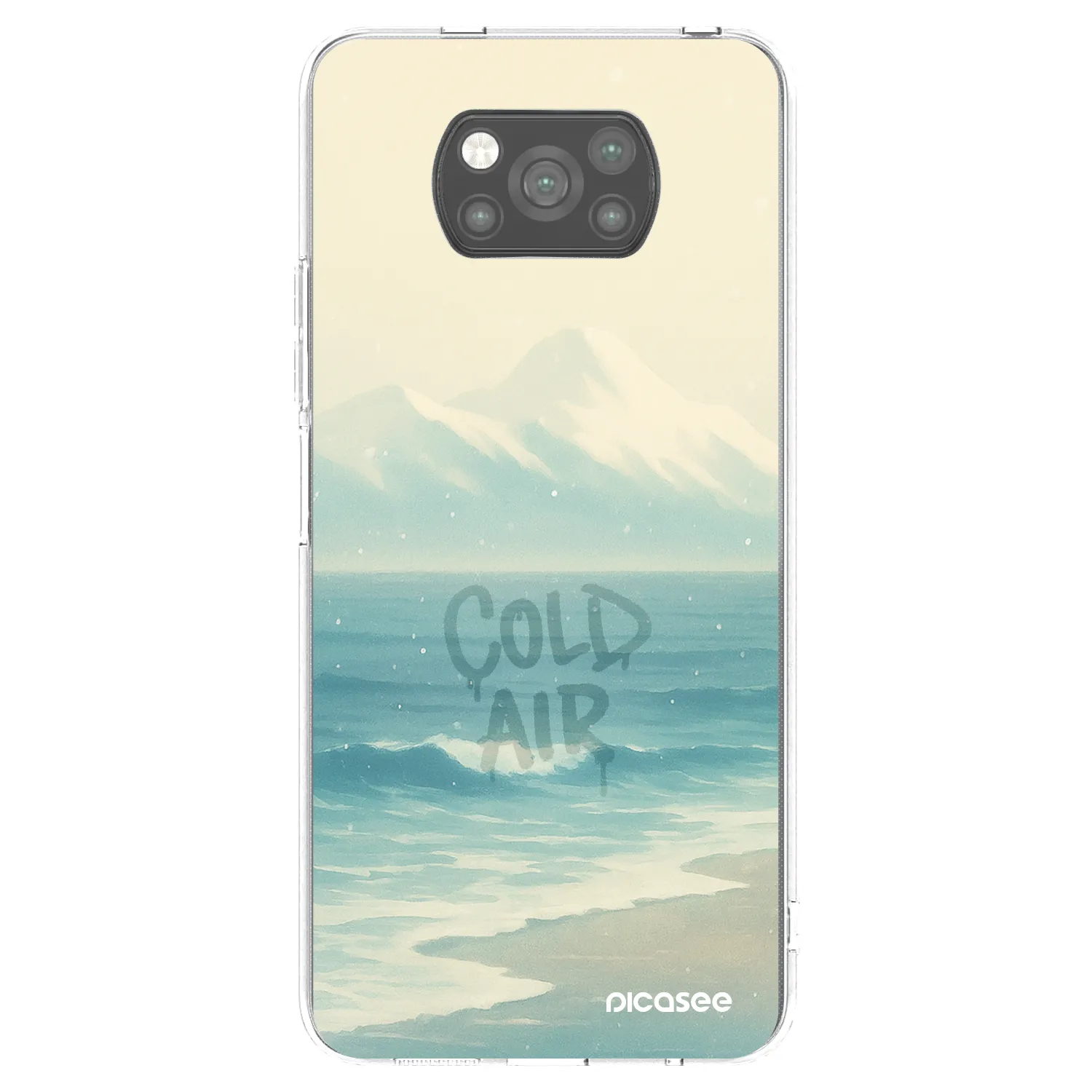 Picasee husă neagră din silicon pentru Xiaomi Poco X3 Pro - COLD AIR