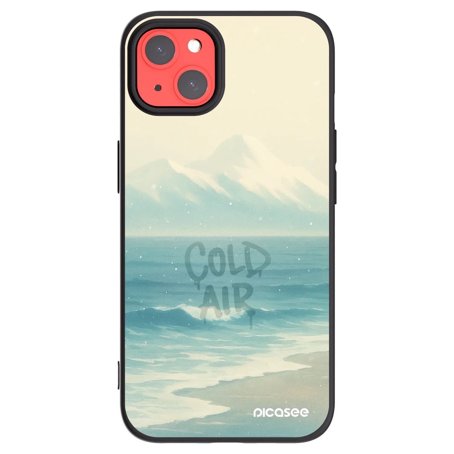 Picasee husă neagră din silicon pentru Apple iPhone 13 - COLD AIR