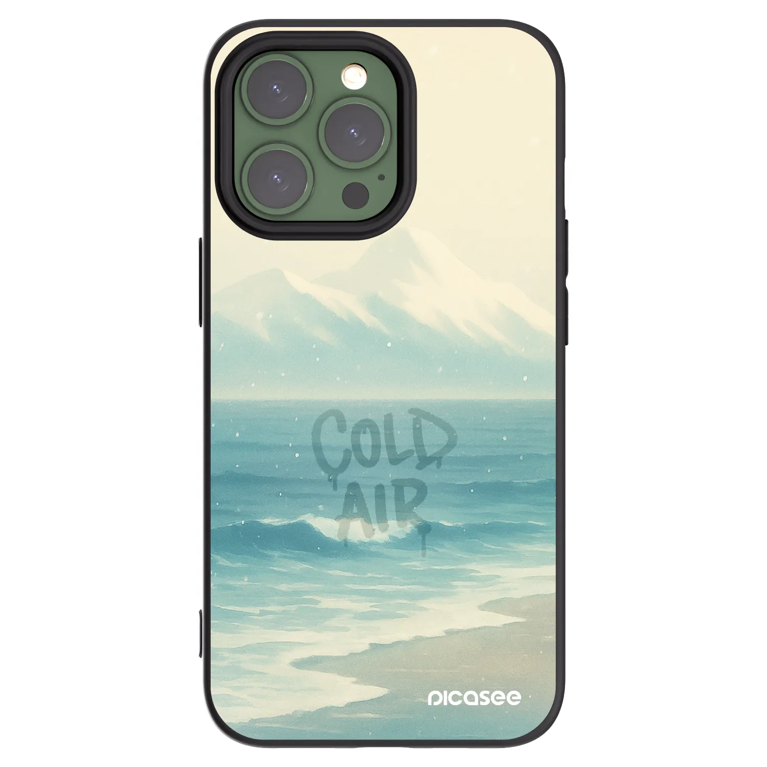 Picasee husă neagră din silicon pentru Apple iPhone 13 Pro - COLD AIR
