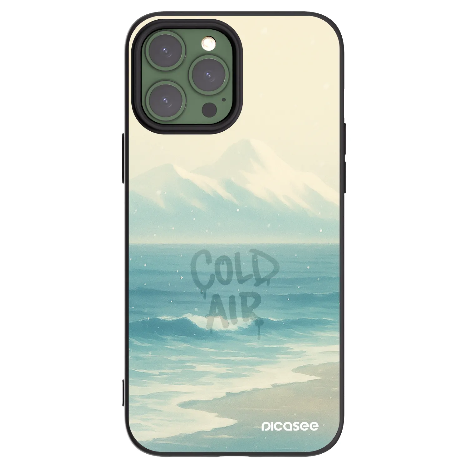 Picasee husă neagră din silicon pentru Apple iPhone 13 Pro Max - COLD AIR