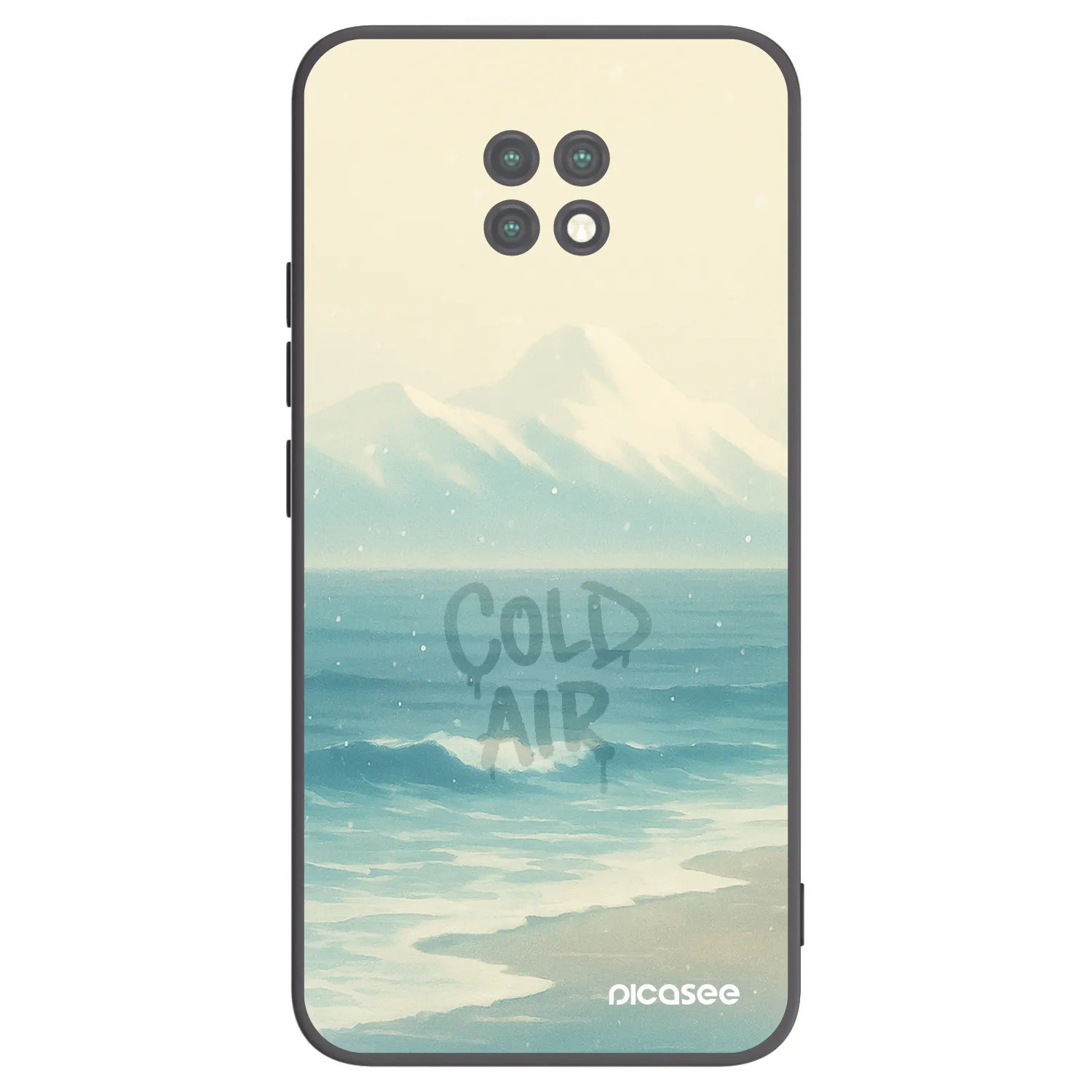 Picasee husă neagră din silicon pentru Xiaomi Redmi Note 9T - COLD AIR