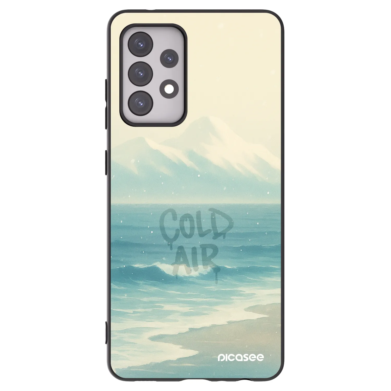 Picasee husă neagră din silicon pentru Samsung Galaxy A52s 5G A528B - COLD AIR