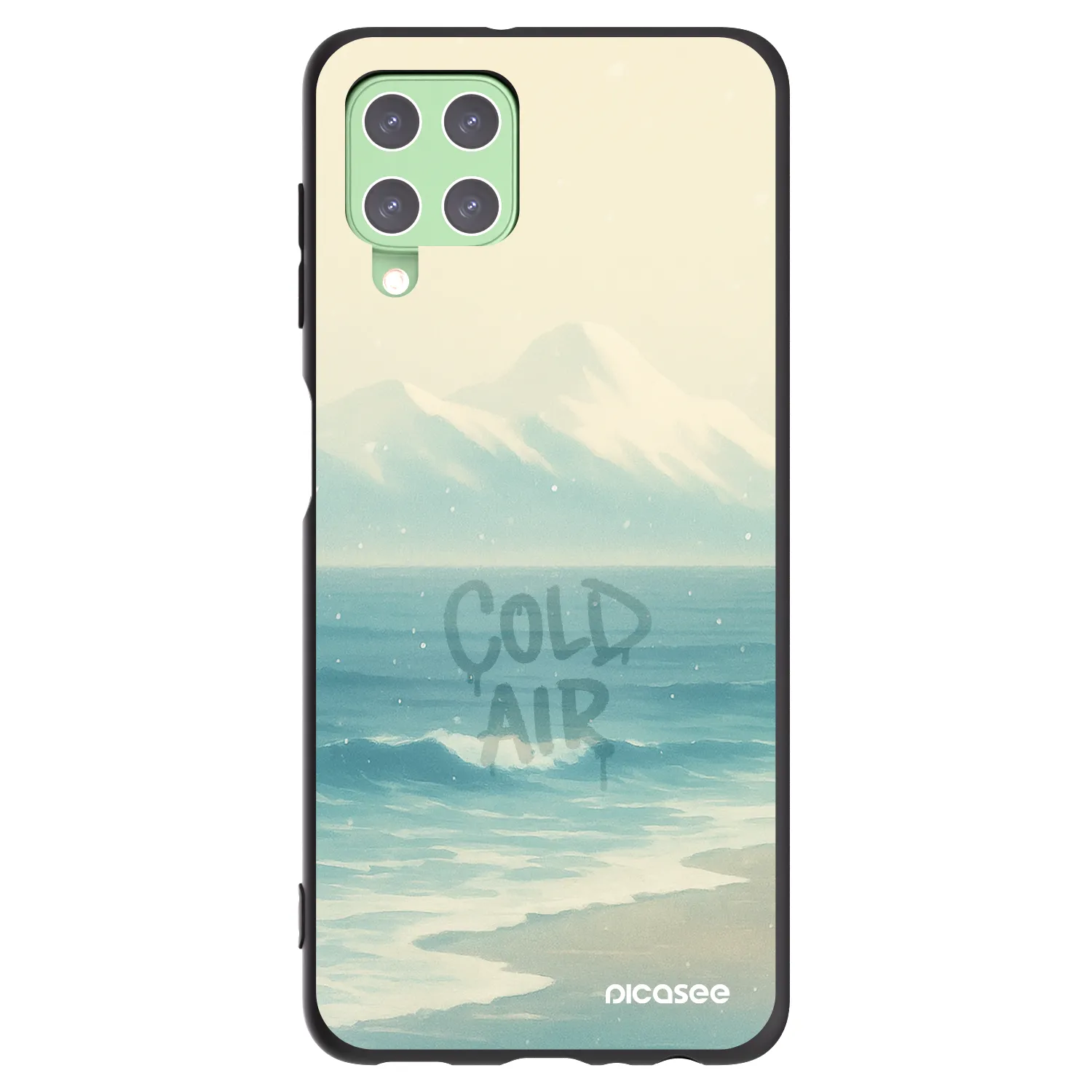 Picasee husă neagră din silicon pentru Samsung Galaxy A22 A225F 4G - COLD AIR