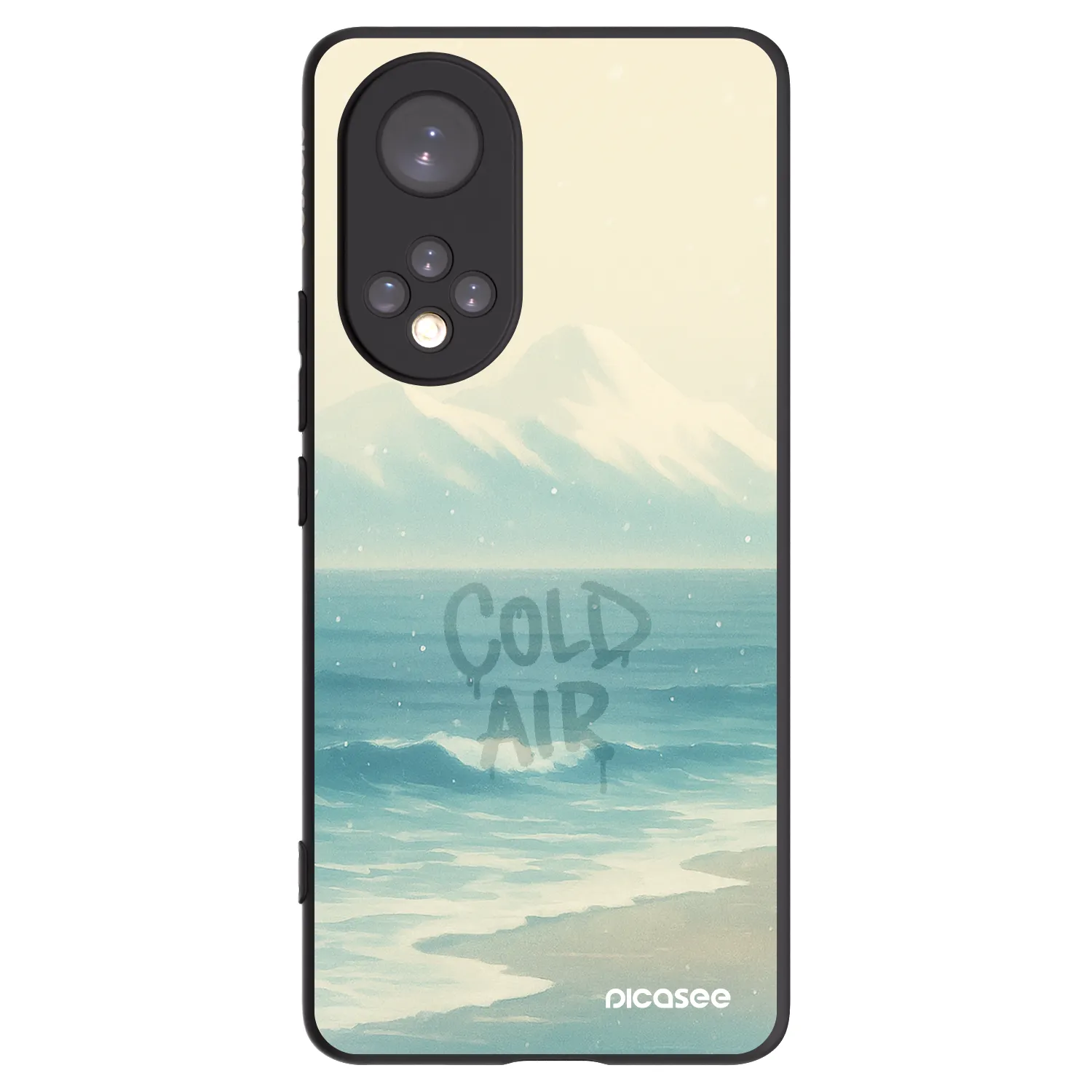 Picasee husă neagră din silicon pentru Honor 50 5G - COLD AIR