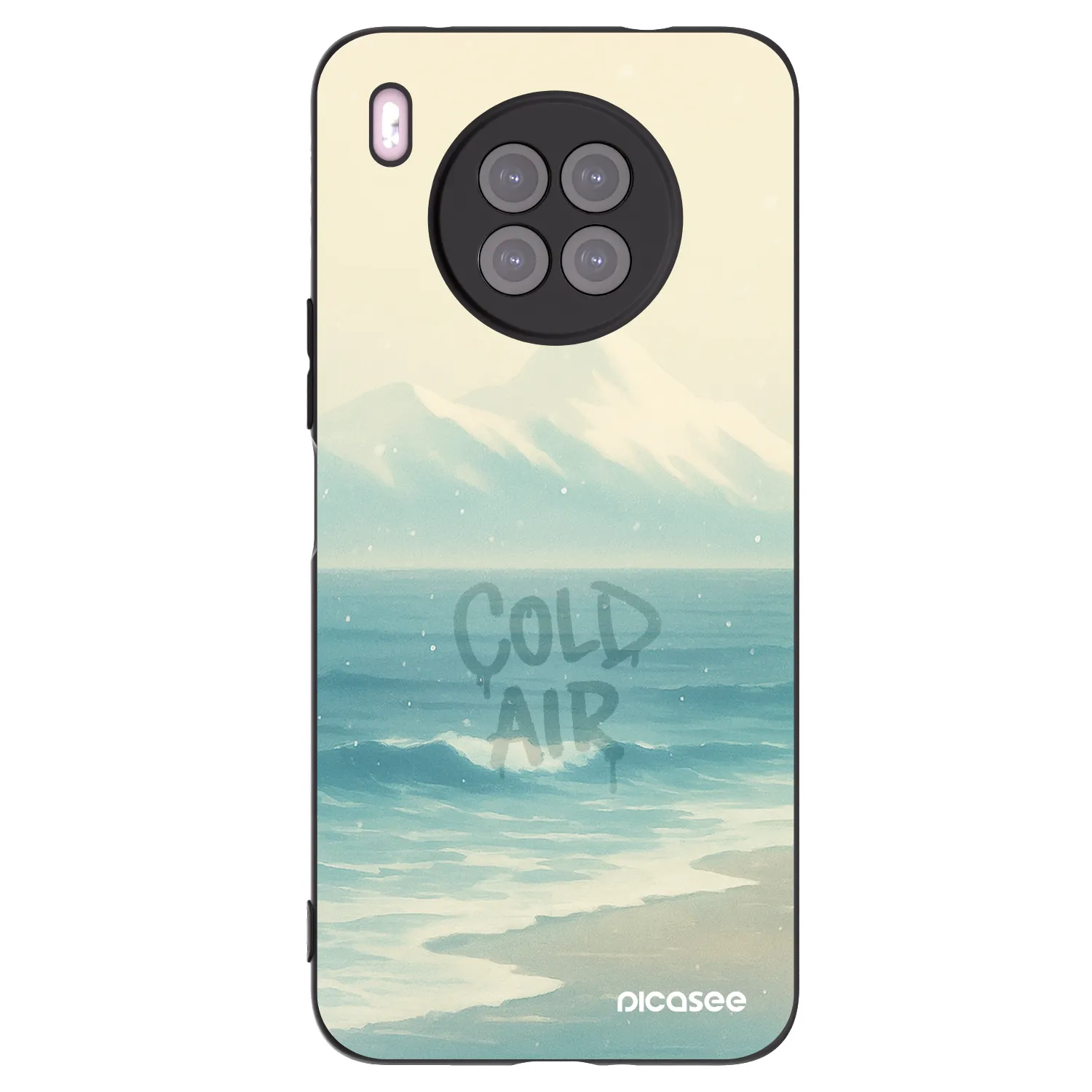 Picasee husă neagră din silicon pentru Huawei Nova 8i - COLD AIR
