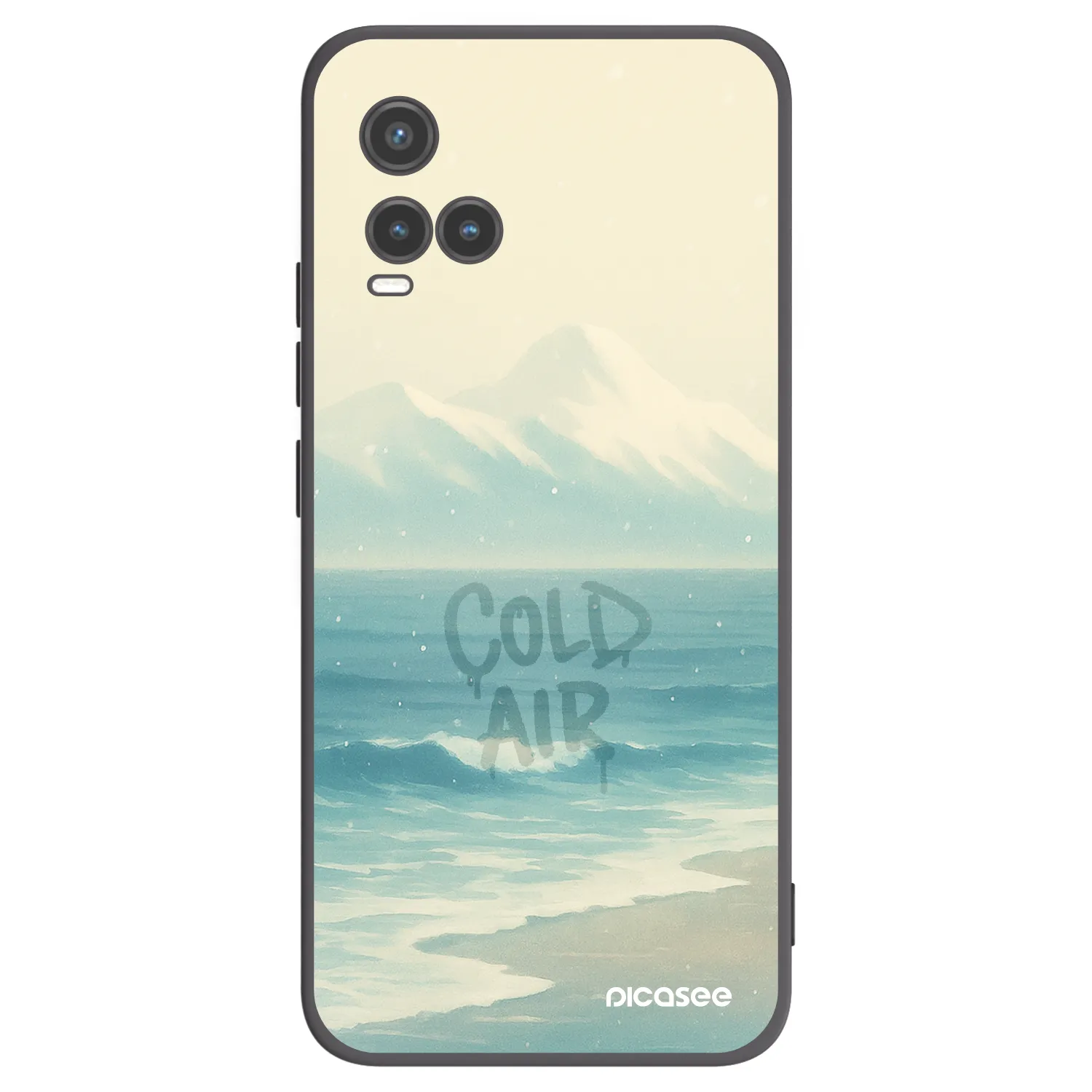 Picasee husă neagră din silicon pentru Vivo Y33s - COLD AIR