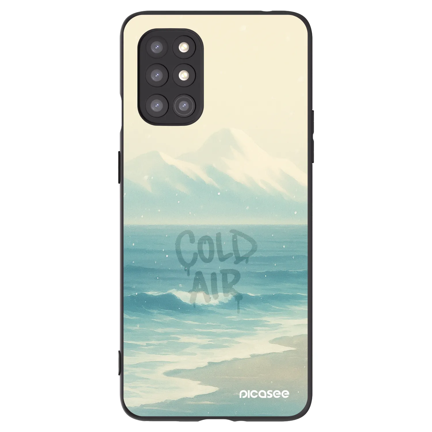 Picasee husă neagră din silicon pentru OnePlus 8T - COLD AIR