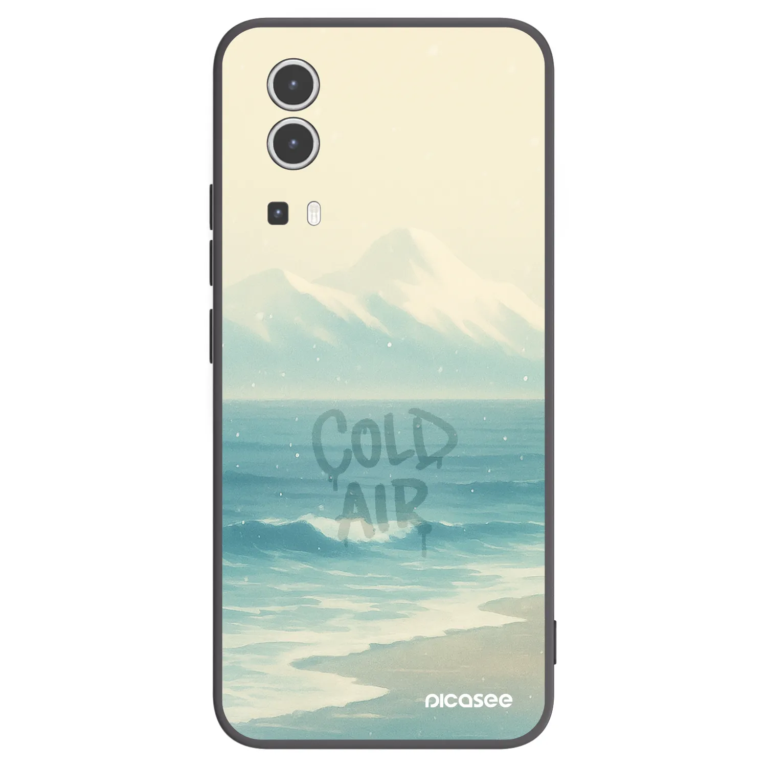 Picasee husă neagră din silicon pentru Vivo Y72 5G - COLD AIR
