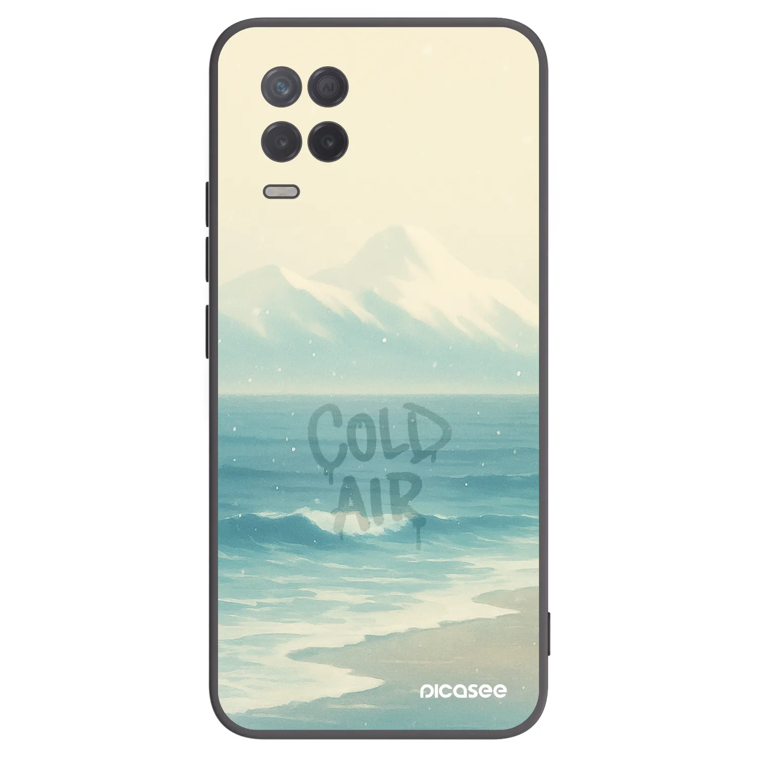 Picasee husă neagră din silicon pentru Realme 8 5G - COLD AIR