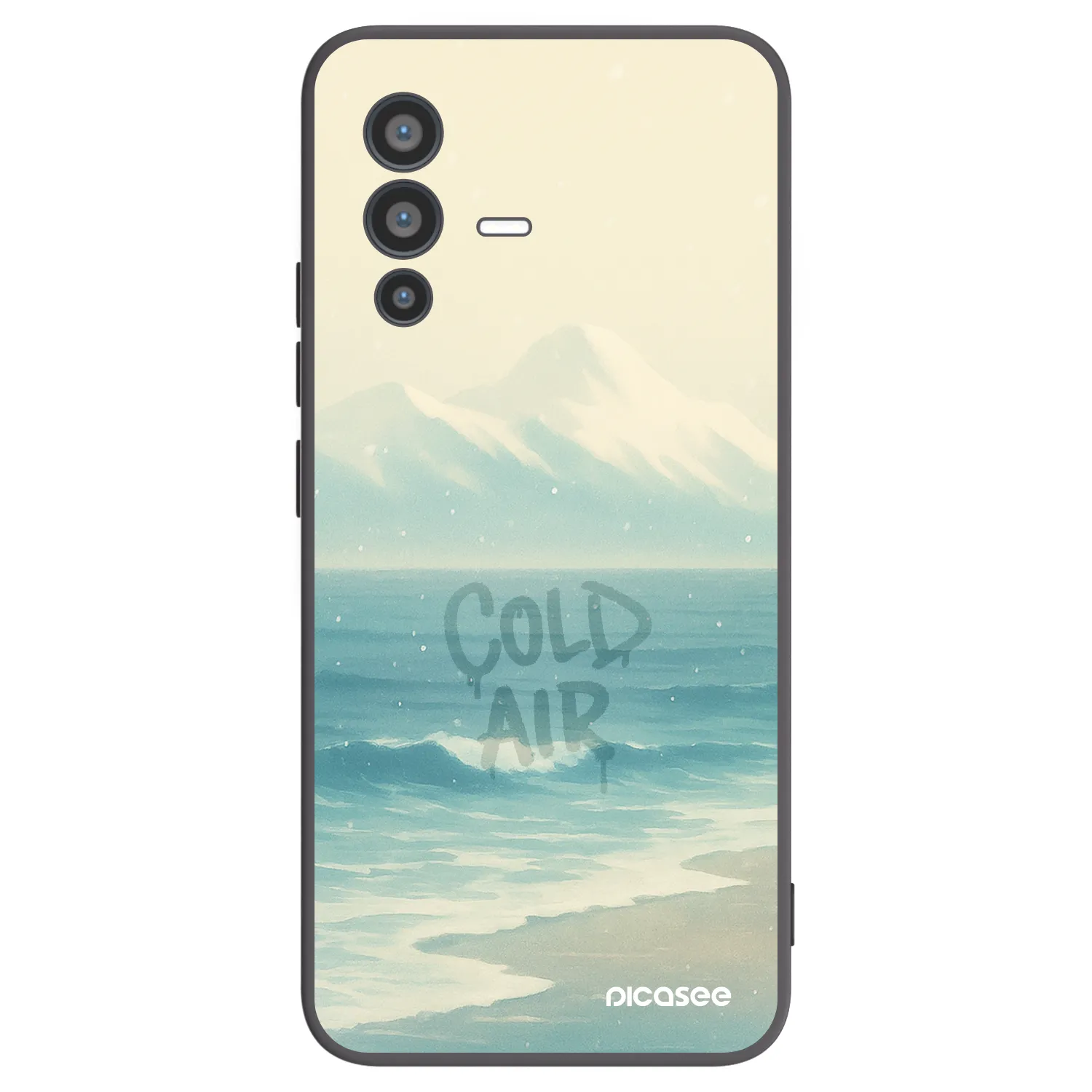 Picasee husă neagră din silicon pentru Vivo V23 5G - COLD AIR