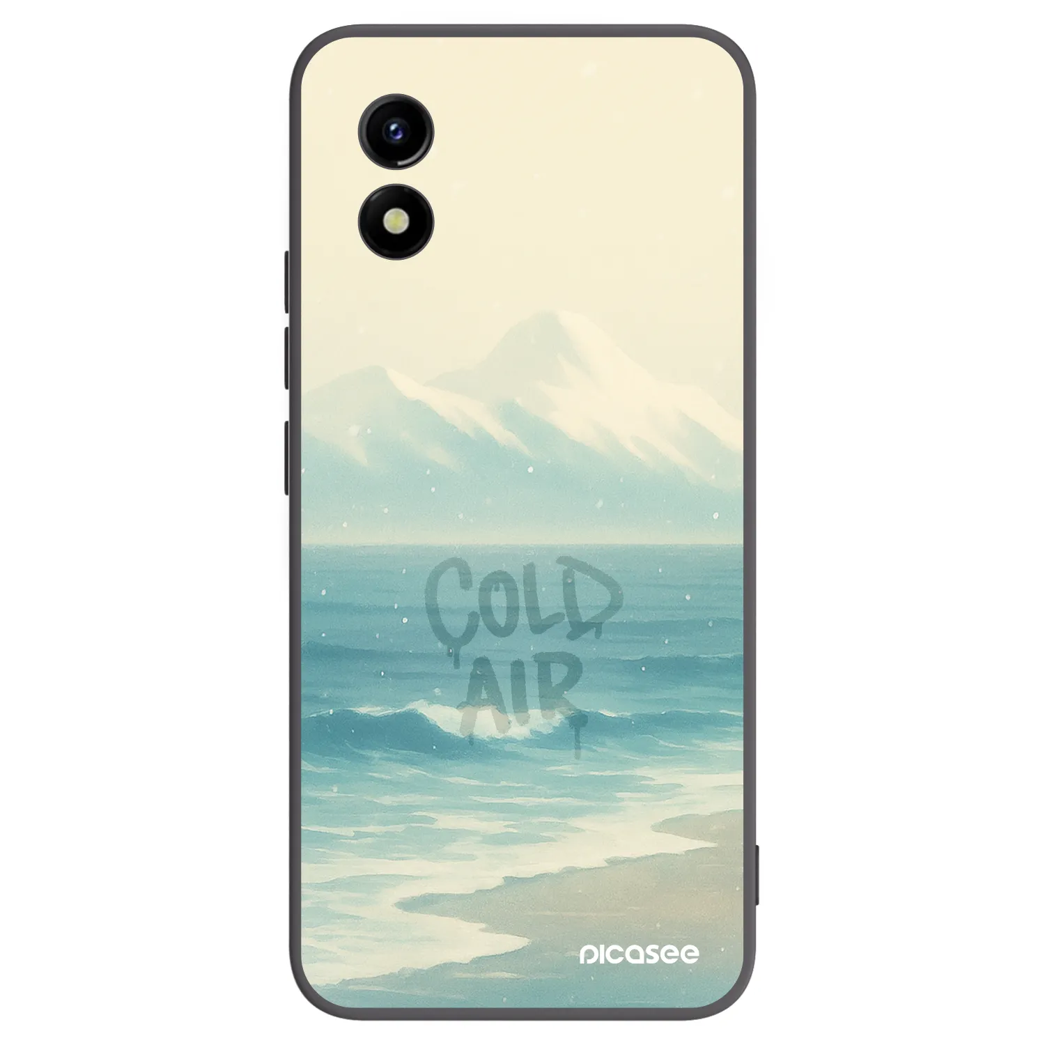Picasee husă neagră din silicon pentru Vivo Y01 - COLD AIR