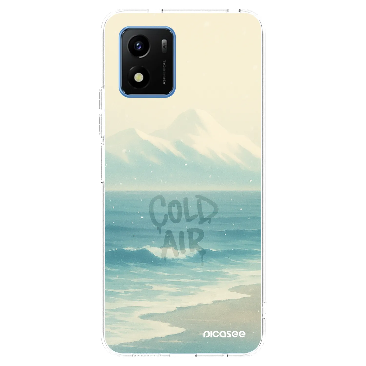 Picasee husă transparentă din silicon pentru Vivo Y01 - COLD AIR