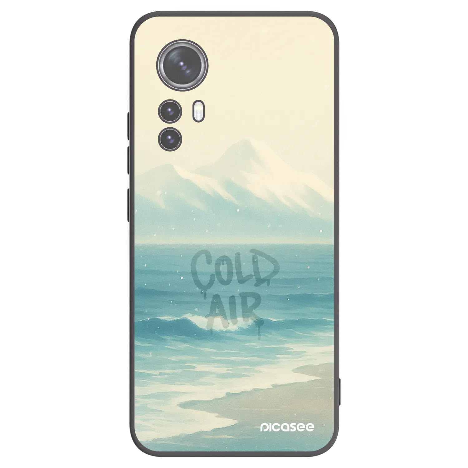 Picasee husă neagră din silicon pentru Xiaomi 12X - COLD AIR