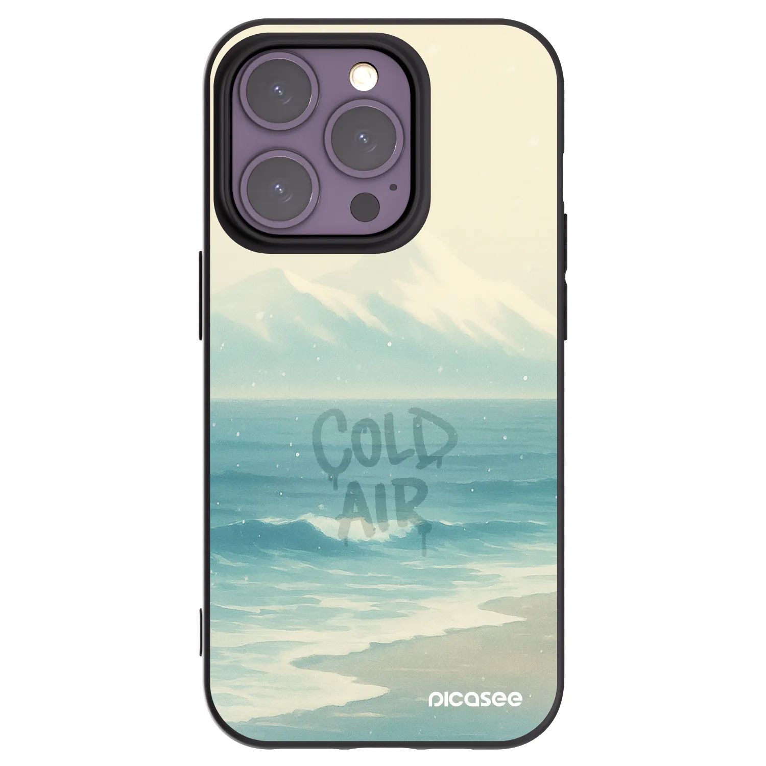 Picasee husă neagră din silicon pentru Apple iPhone 14 Pro - COLD AIR