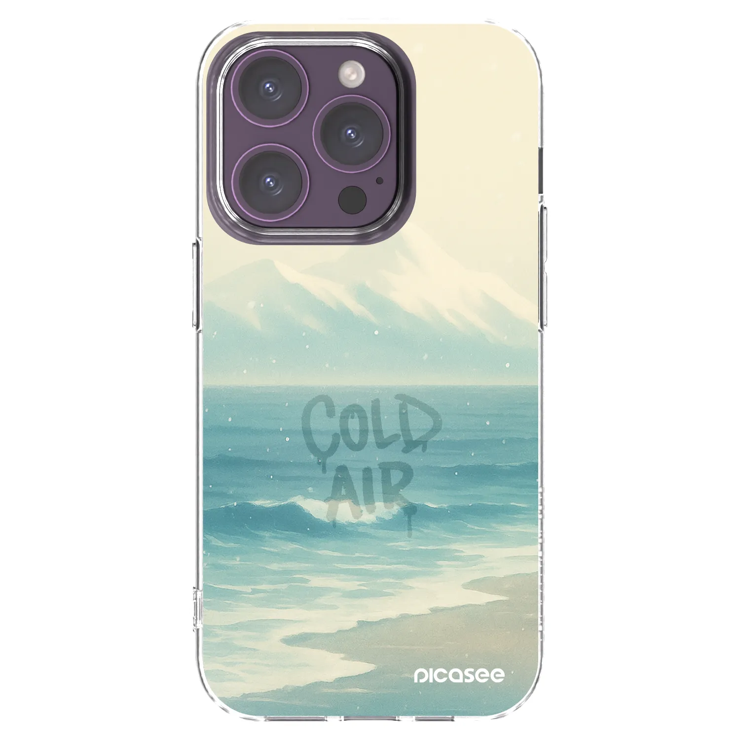 Picasee husă transparentă din silicon pentru Apple iPhone 14 Pro - COLD AIR