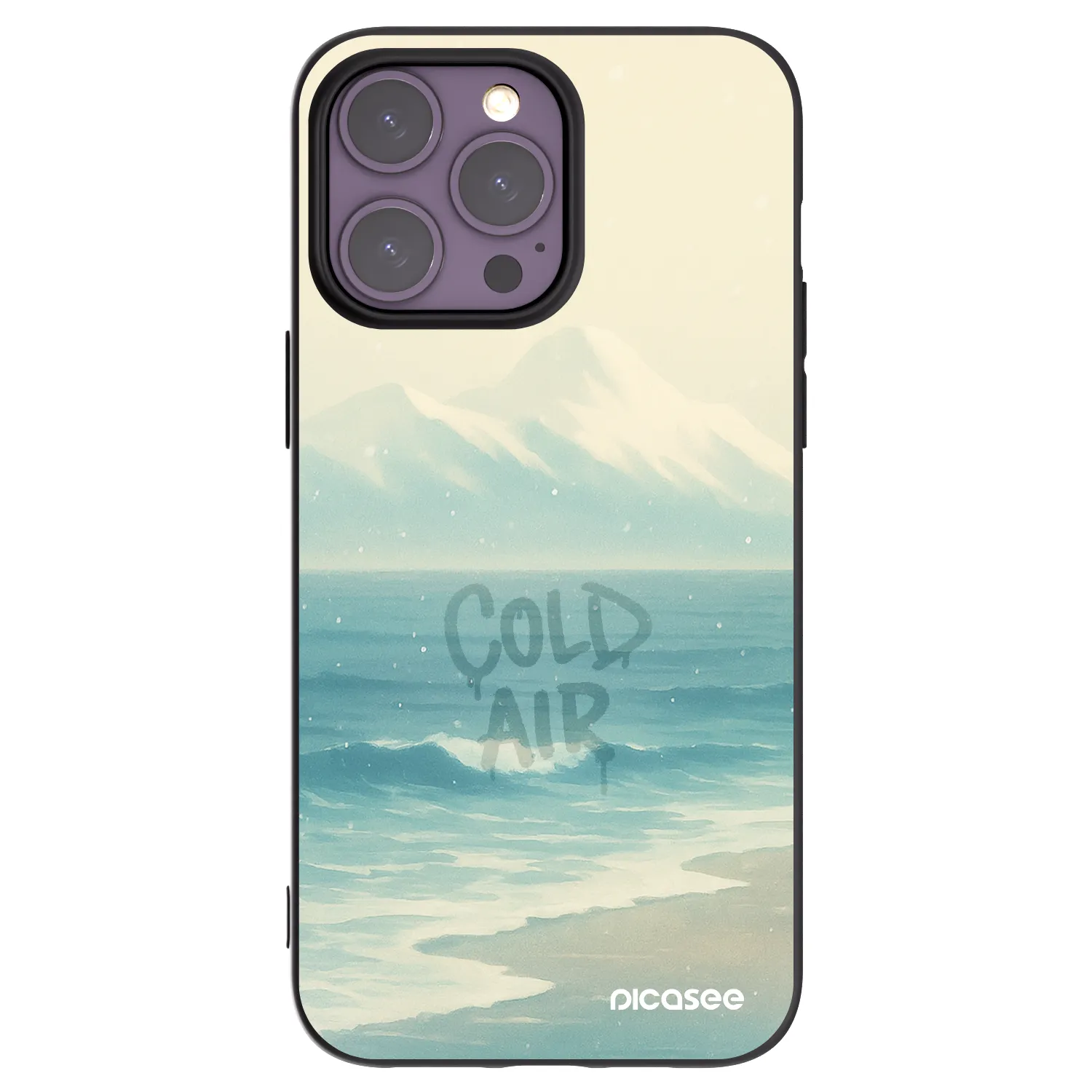 Picasee husă neagră din silicon pentru Apple iPhone 14 Pro Max - COLD AIR