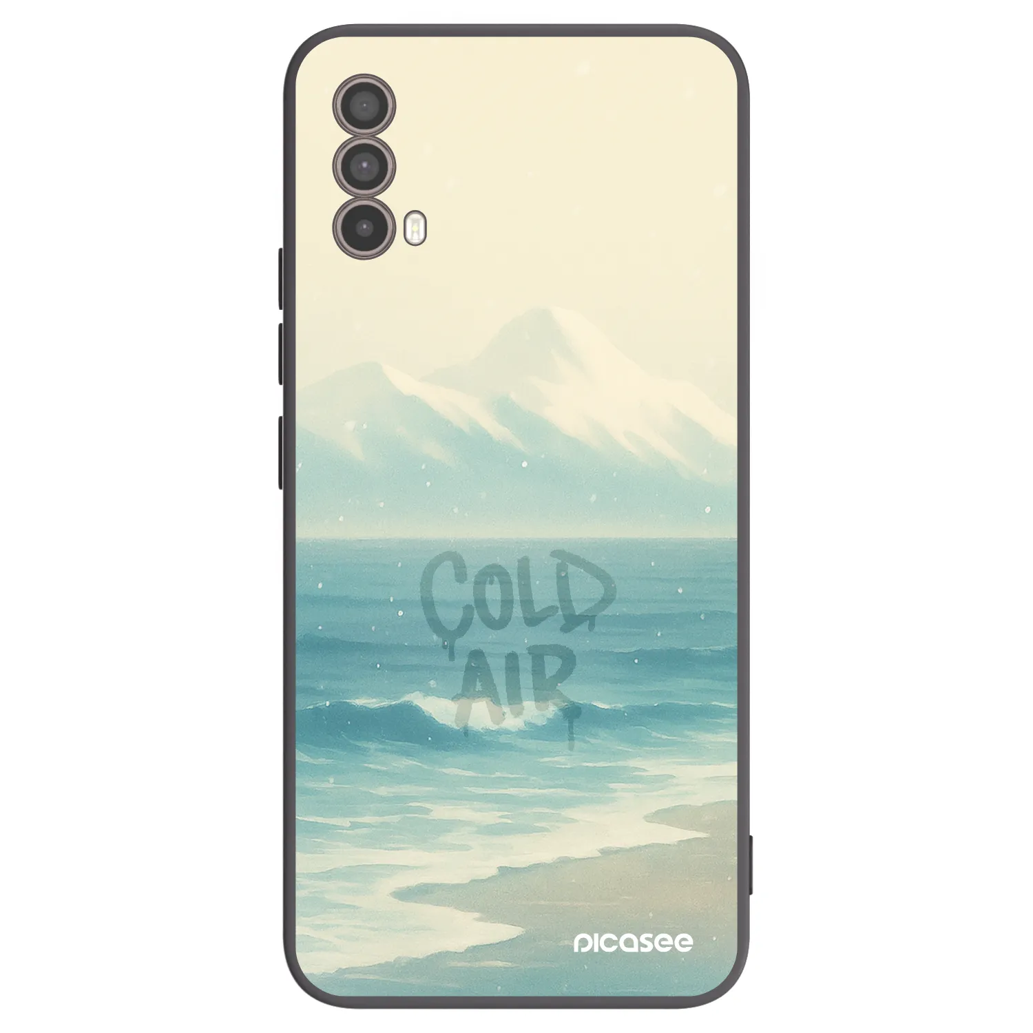 Picasee husă neagră din silicon pentru Motorola Moto E40 - COLD AIR