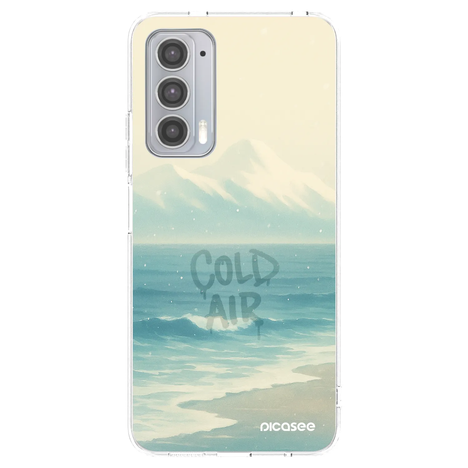 Picasee husă transparentă din silicon pentru Motorola Edge 20 - COLD AIR