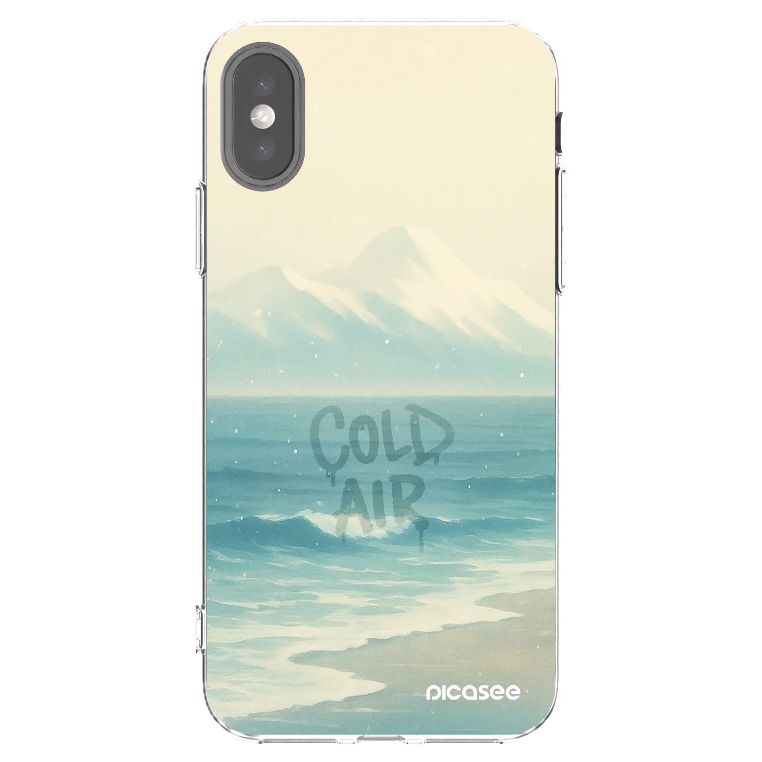 Picasee husă transparentă din silicon pentru Apple iPhone X/XS - COLD AIR