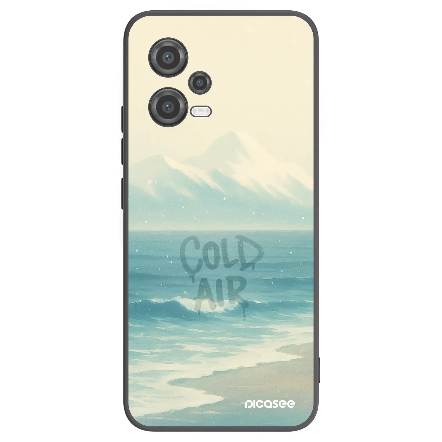 Picasee husă neagră din silicon pentru Xiaomi Poco X5 - COLD AIR