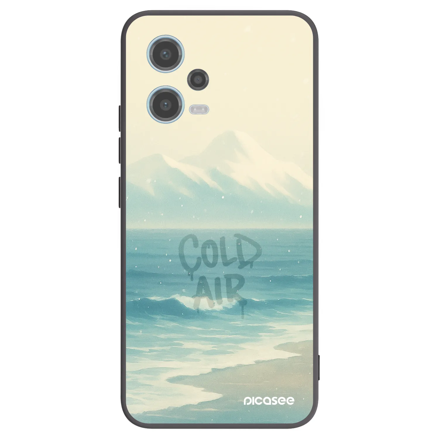 Picasee husă neagră din silicon pentru Xiaomi Redmi Note 12 5G - COLD AIR
