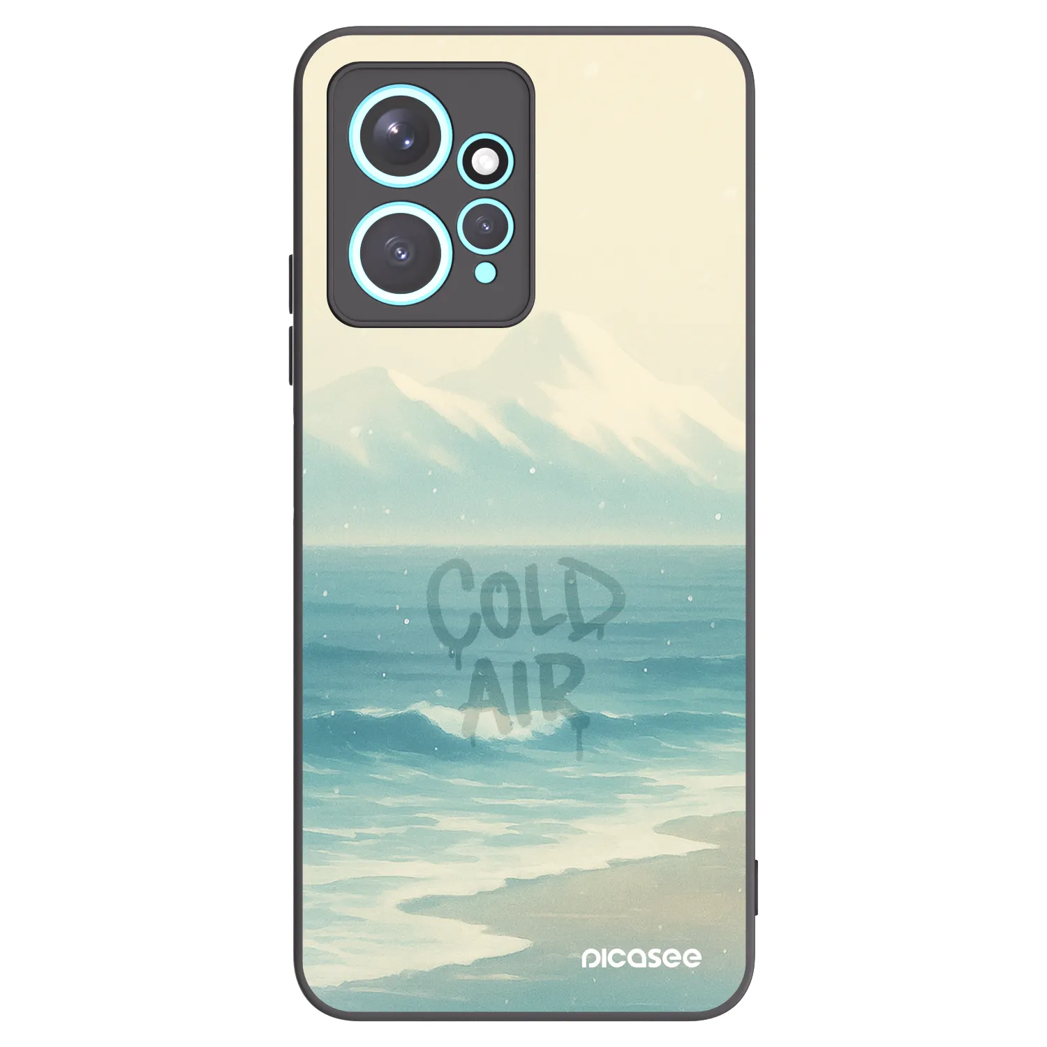 Picasee husă neagră din silicon pentru Xiaomi Redmi Note 12 4G - COLD AIR