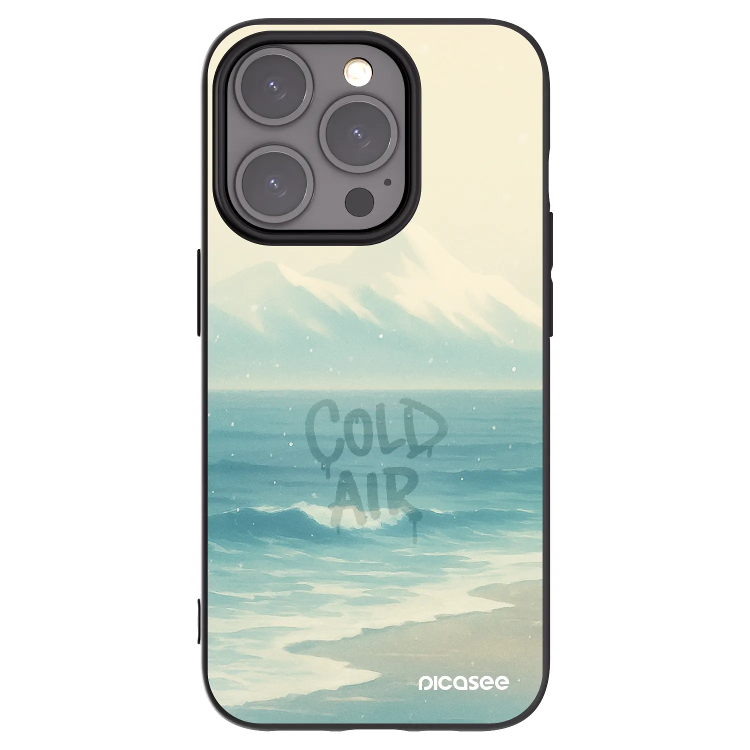 Picasee husă neagră din silicon pentru Apple iPhone 15 Pro - COLD AIR