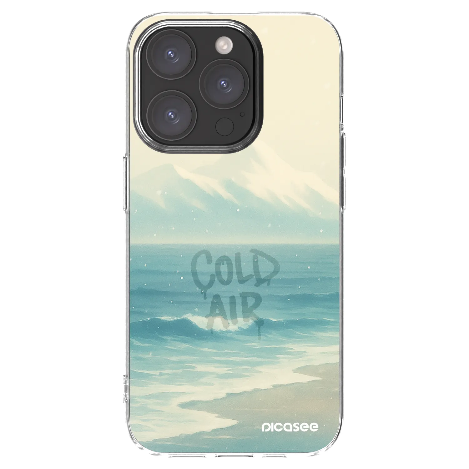 Picasee husă transparentă din silicon pentru Apple iPhone 15 Pro - COLD AIR