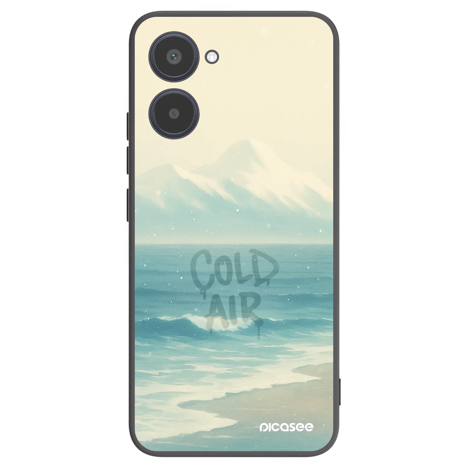 Picasee husă neagră din silicon pentru Realme 10 4G - COLD AIR