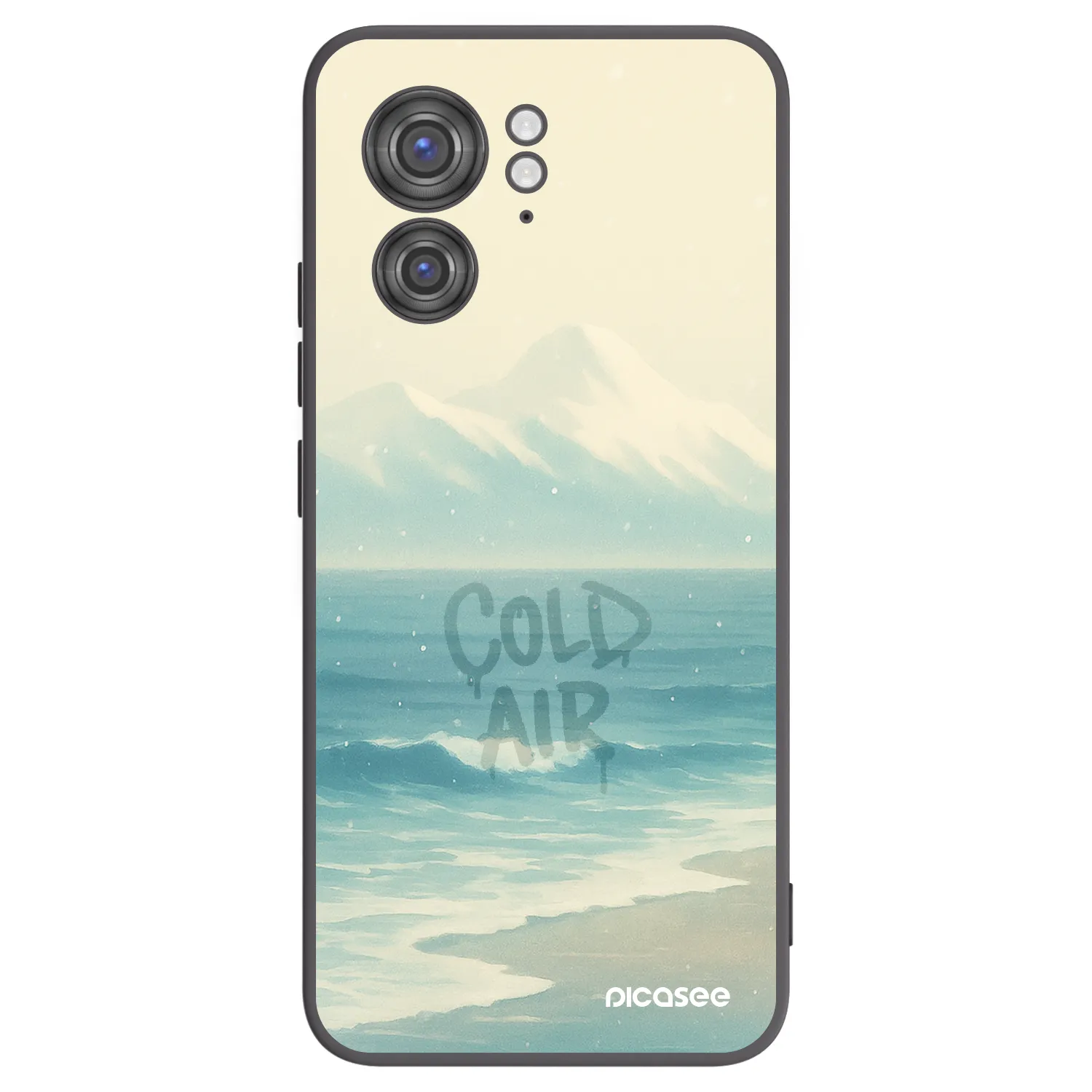 Picasee husă neagră din silicon pentru Motorola Edge 40 - COLD AIR
