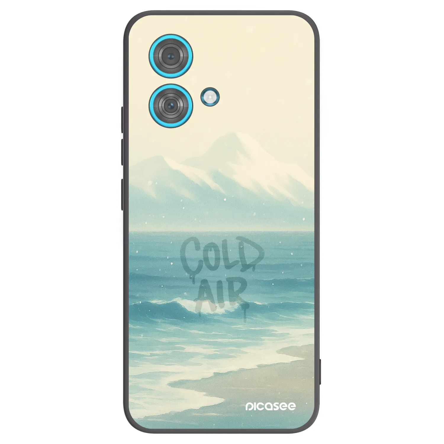 Picasee husă neagră din silicon pentru Motorola Edge 40 Neo - COLD AIR