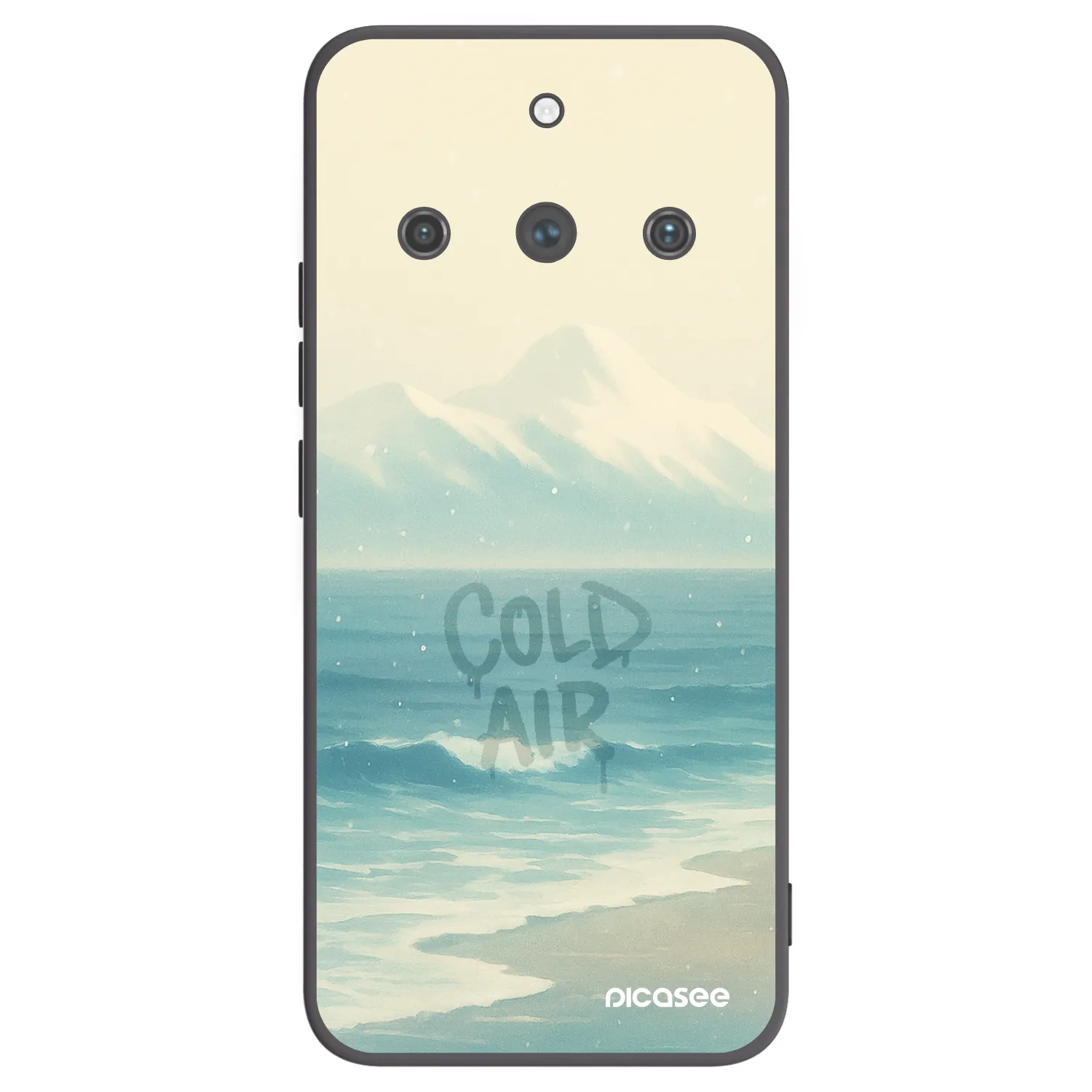 Picasee husă neagră din silicon pentru Realme 11 Pro+ - COLD AIR