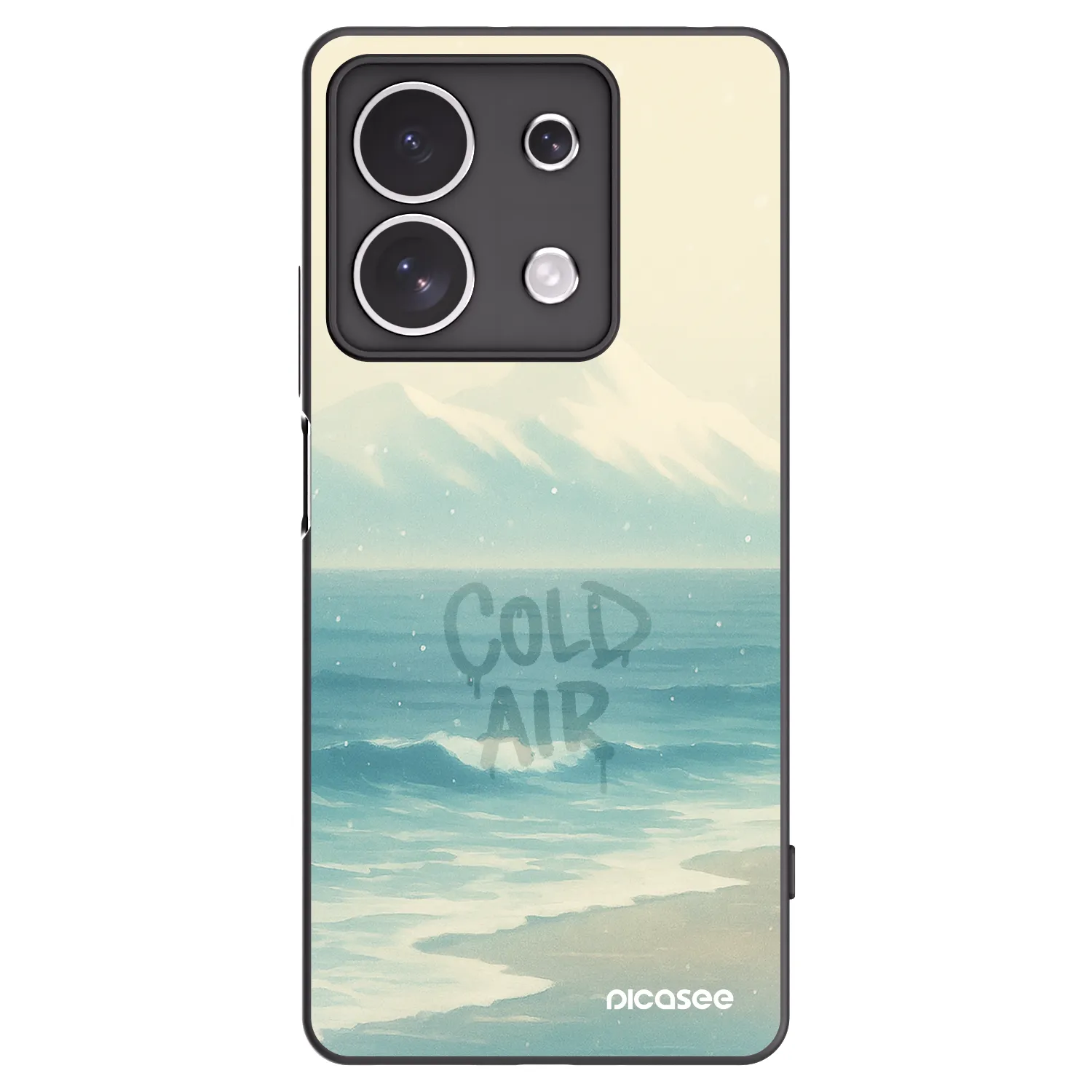 Picasee husă neagră din silicon pentru Xiaomi Redmi Note 13 4G - COLD AIR