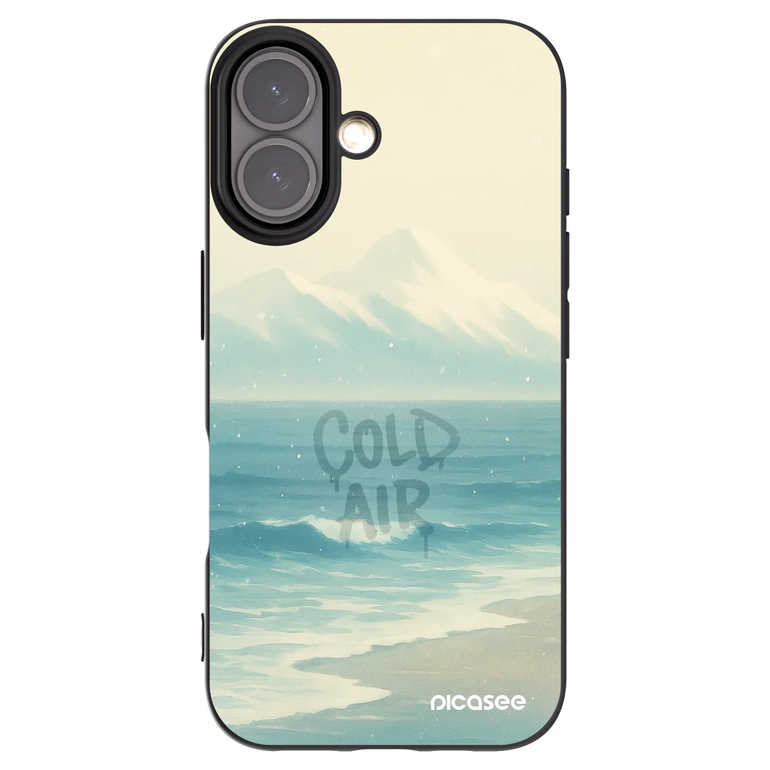 Picasee husă neagră din silicon pentru Apple iPhone 16 - COLD AIR