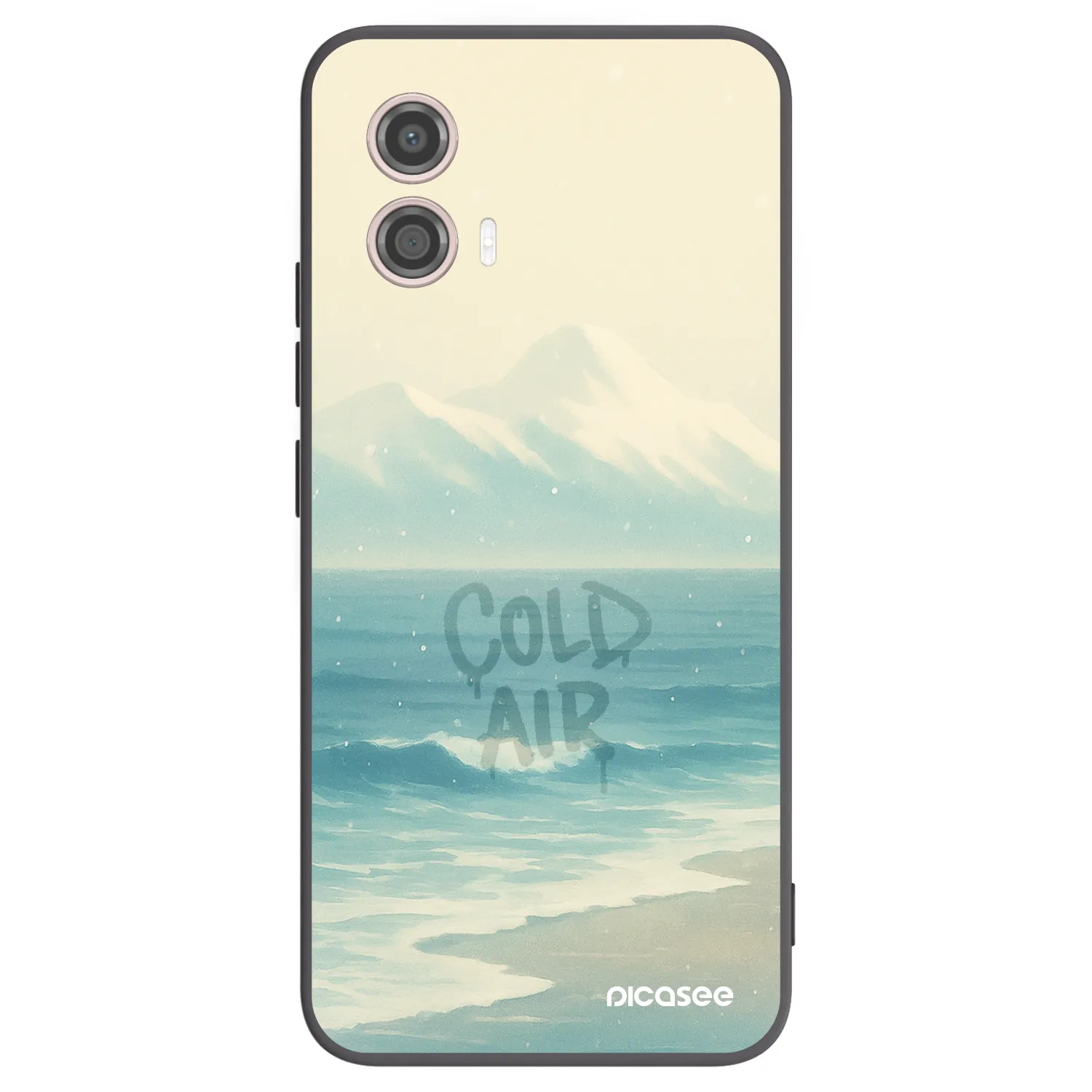 Picasee husă neagră din silicon pentru Motorola Moto G53 5G - COLD AIR