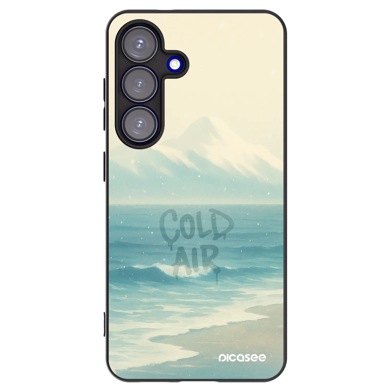 Picasee husă neagră din silicon pentru Samsung Galaxy S25 5G - COLD AIR