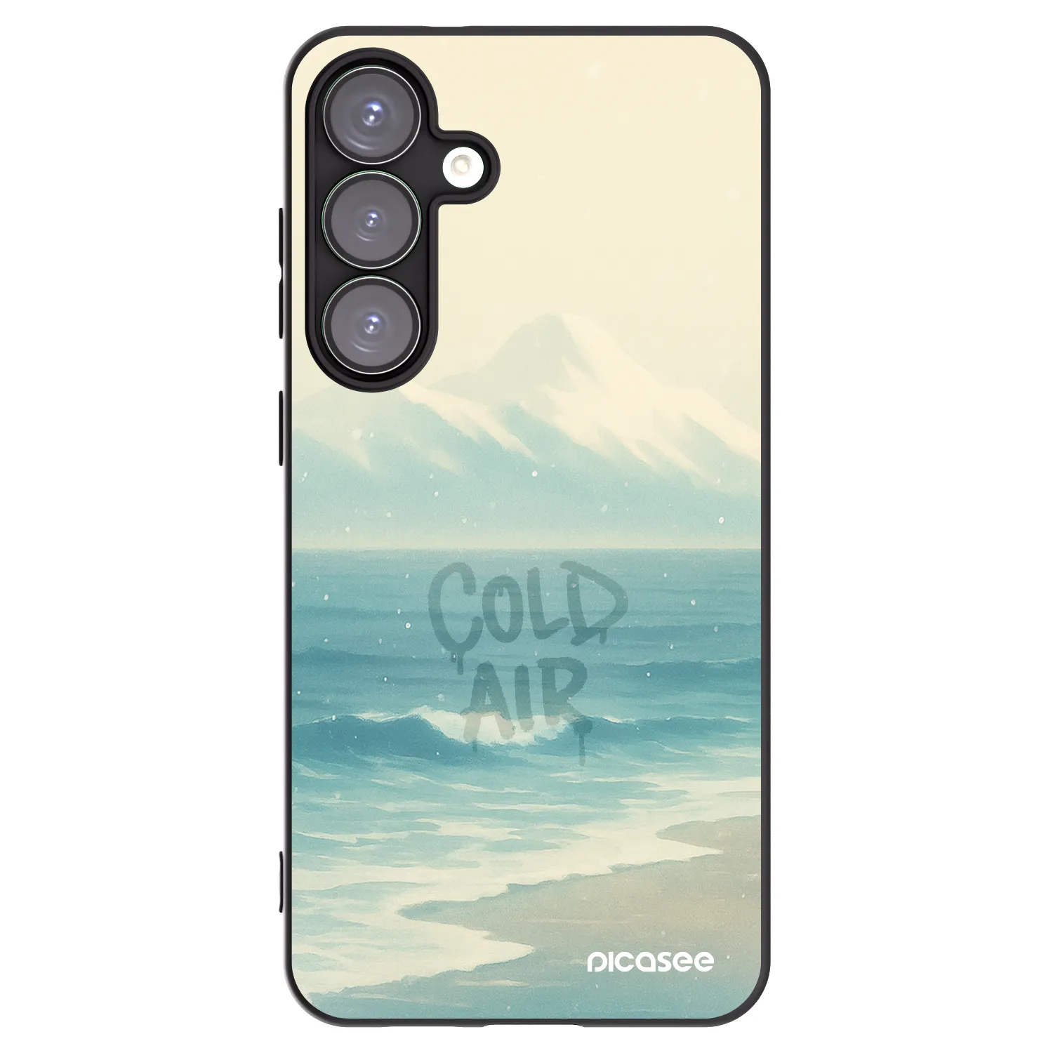 Picasee husă neagră din silicon pentru Samsung Galaxy S25+ 5G - COLD AIR