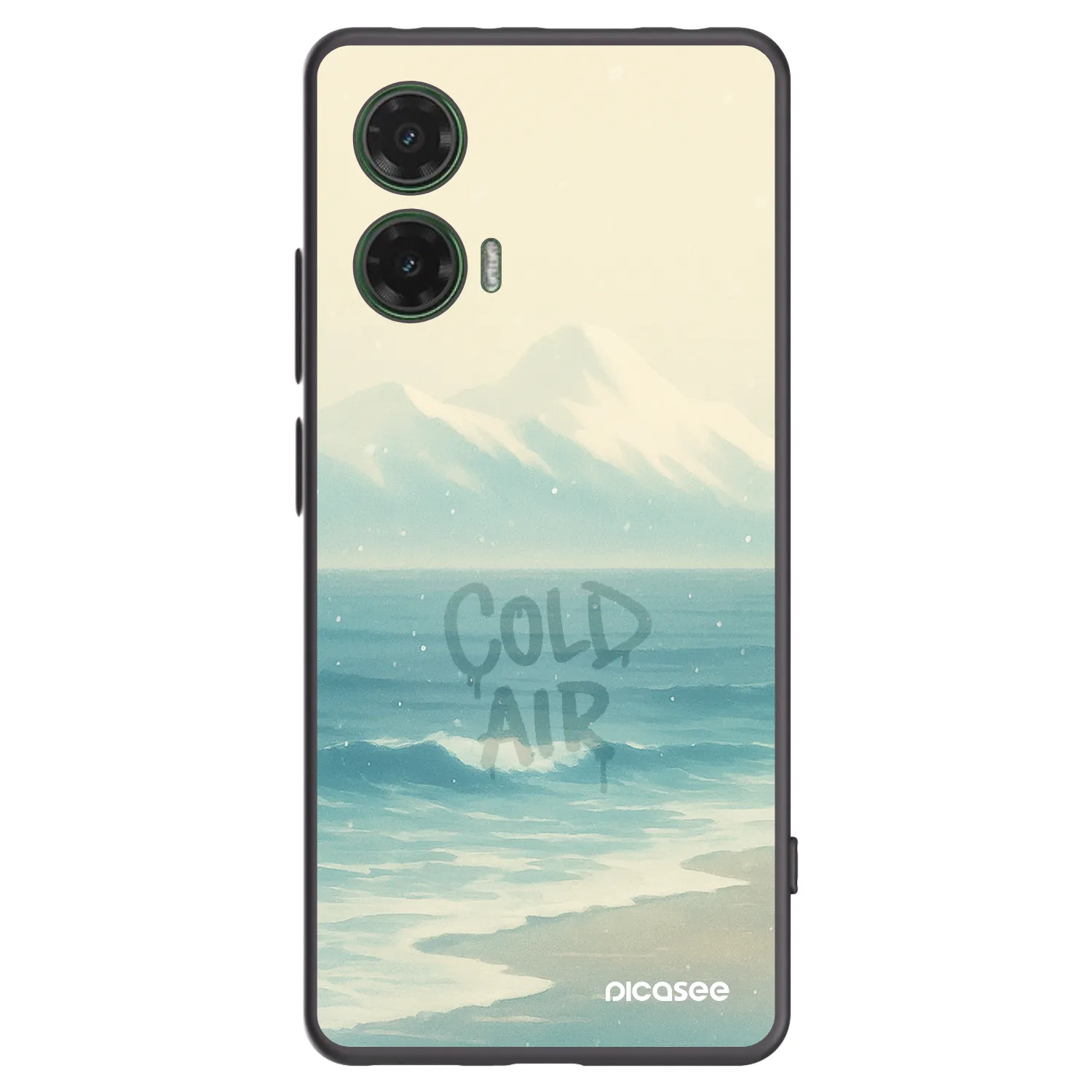 Picasee husă neagră din silicon pentru Motorola Moto G35 5G - COLD AIR