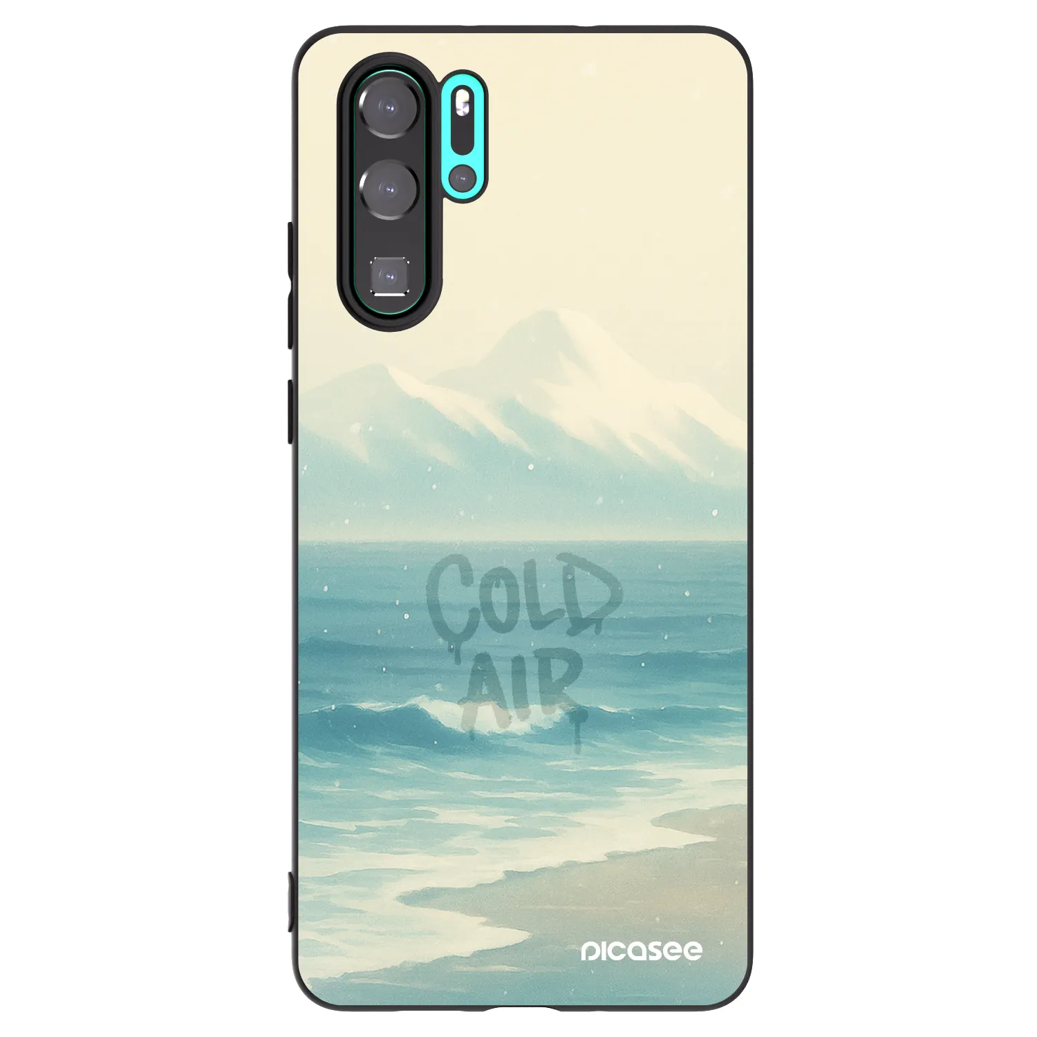 Picasee husă neagră din silicon pentru Huawei P30 Pro - COLD AIR