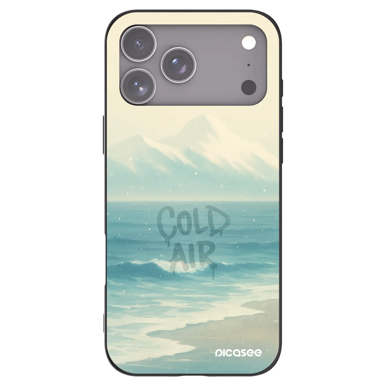 Picasee husă neagră din silicon pentru Apple iPhone 17 Pro Max - COLD AIR