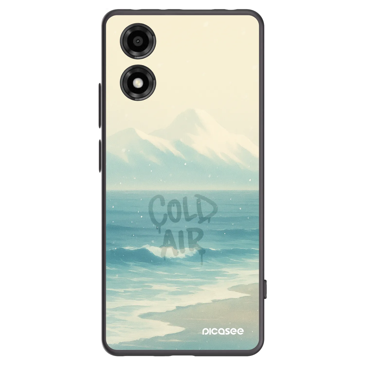 Picasee husă neagră din silicon pentru Motorola Moto E14 - COLD AIR