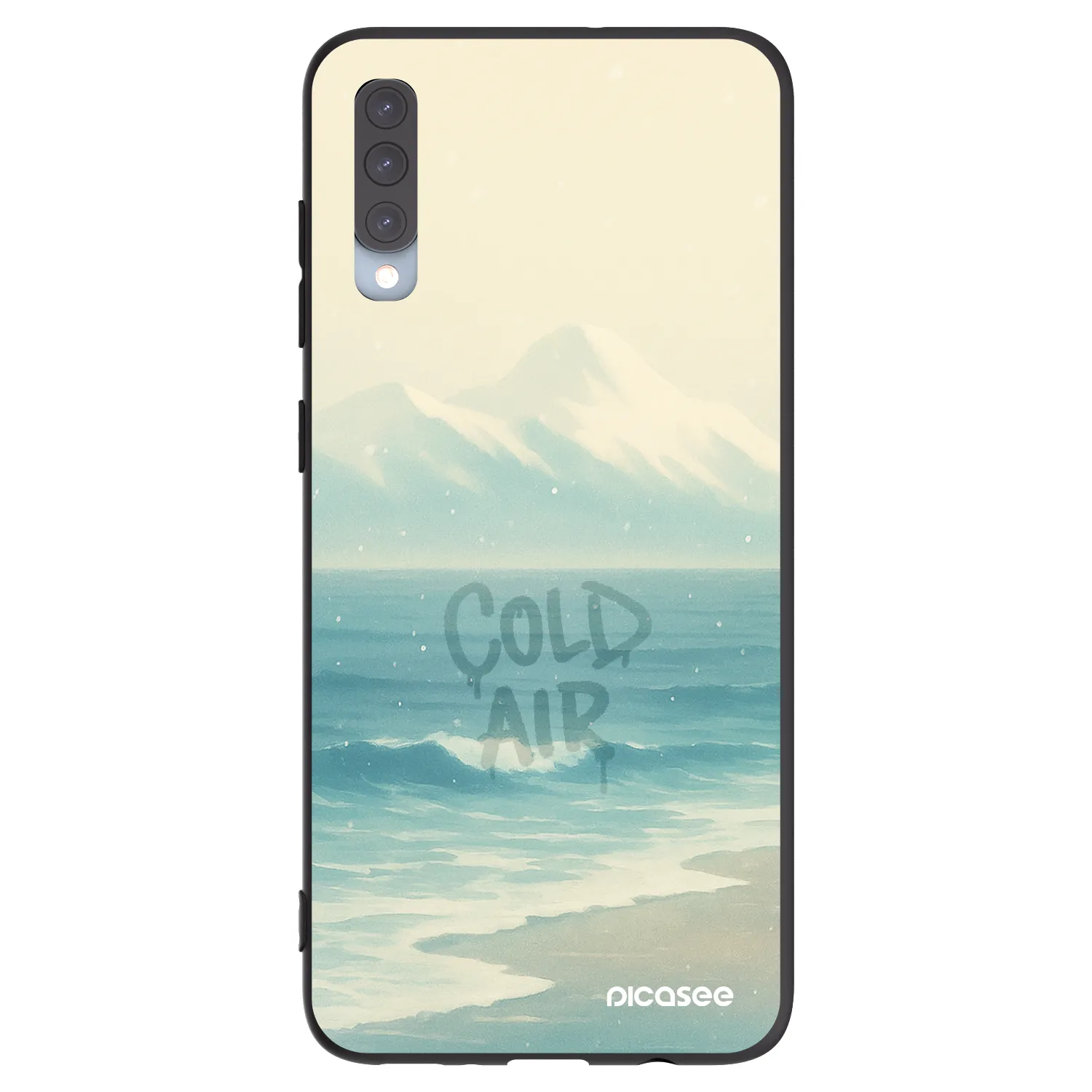 Picasee husă neagră din silicon pentru Samsung Galaxy A70 A705F - COLD AIR