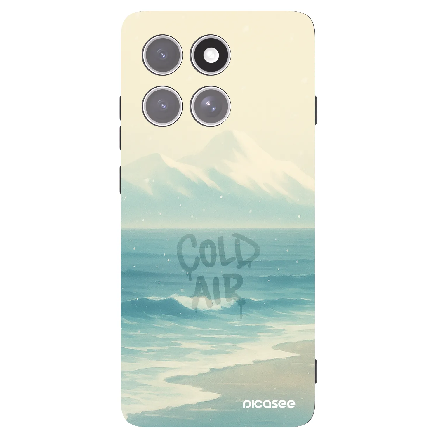 Picasee husă neagră din silicon pentru Motorola Edge 60 Pro - COLD AIR