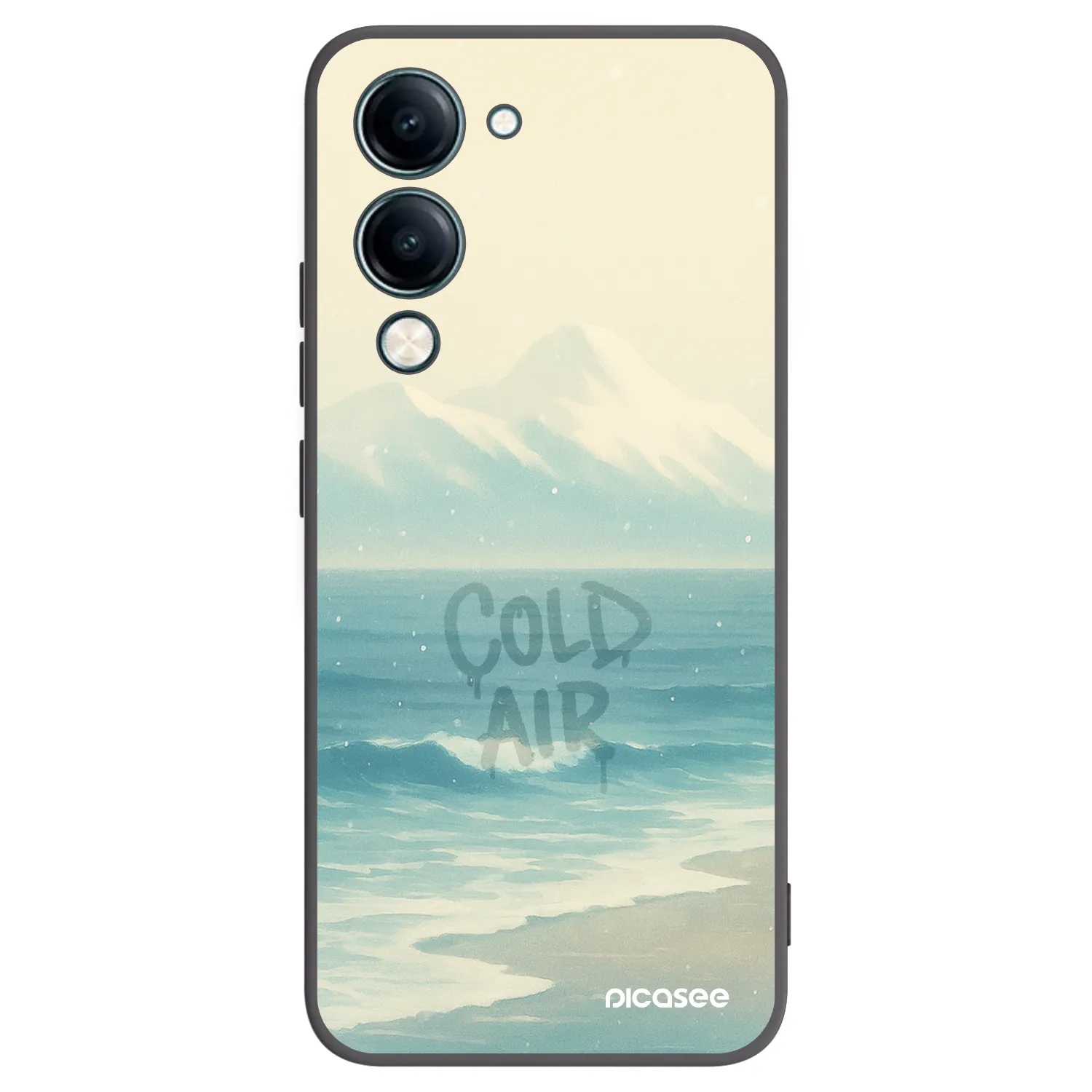 Picasee husă neagră din silicon pentru Vivo Y29s 5G - COLD AIR